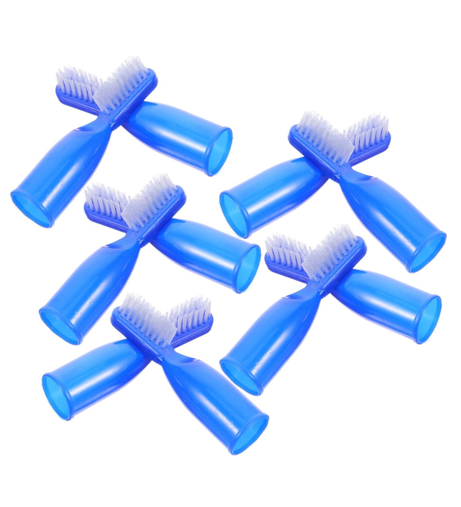 Clispeed 10-Pack Tooth Cleaning Tools - Travel Finger Toothbrush Set for Prisons & Manual Care - Buy Online on GoSupps.com