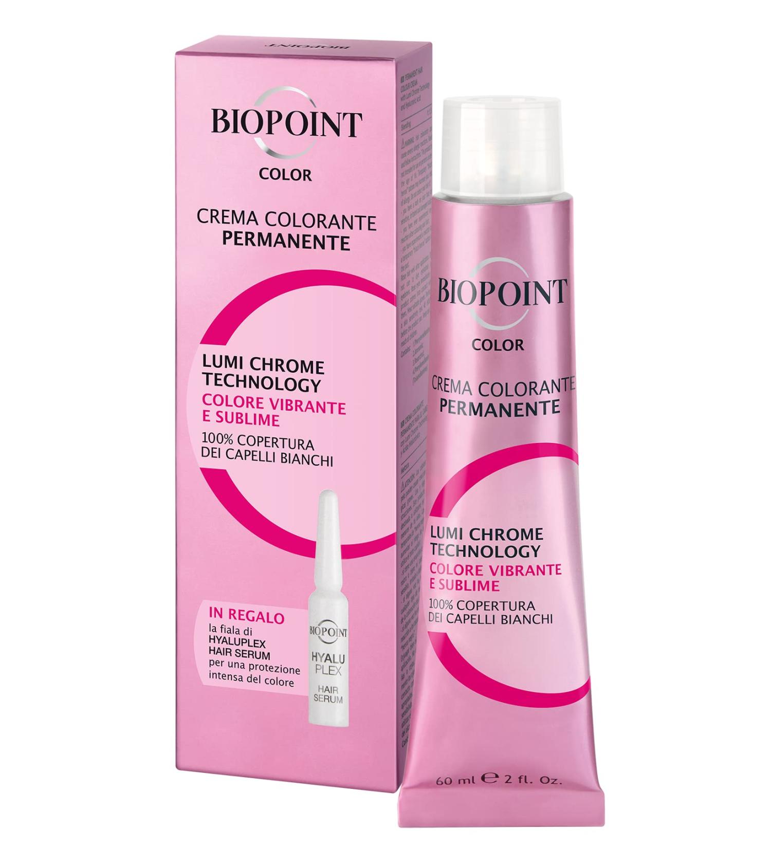 Deborah Group Srl Biopoint Permanent color cream 60 ml + 1 ampoule Hyaluplex Hair Serum 3 ml 641 dark blond brown - Buy Online on GoSupps.com
