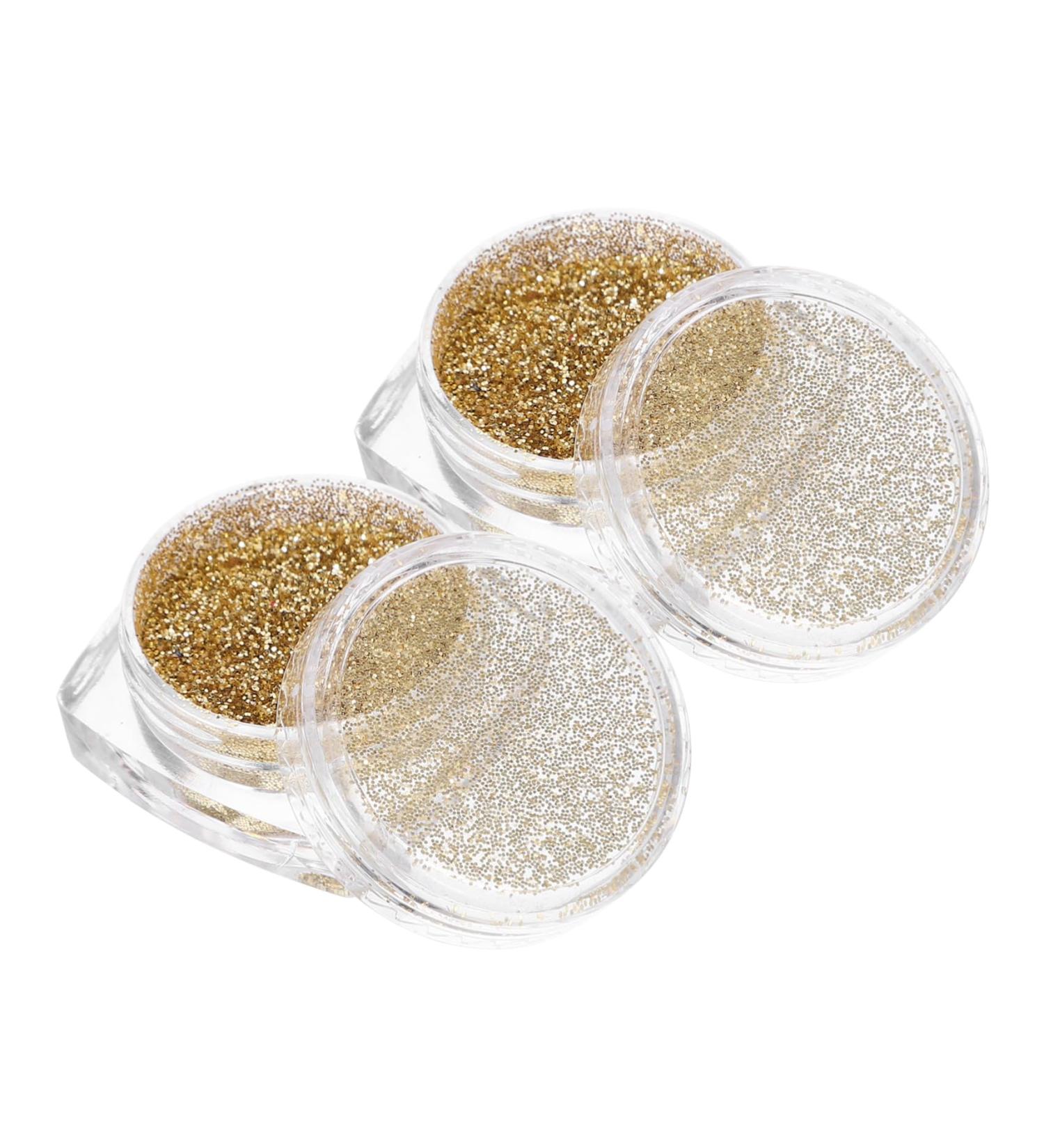 Outanaya Glitter Eyeshadow 2pcs Loose Eyeshadow Glitter Eye Shadow Loose Pigment Eyeshadow Sequins Highlighter 1 count (Pack of 1) Golden - Buy Online on GoSupps.com