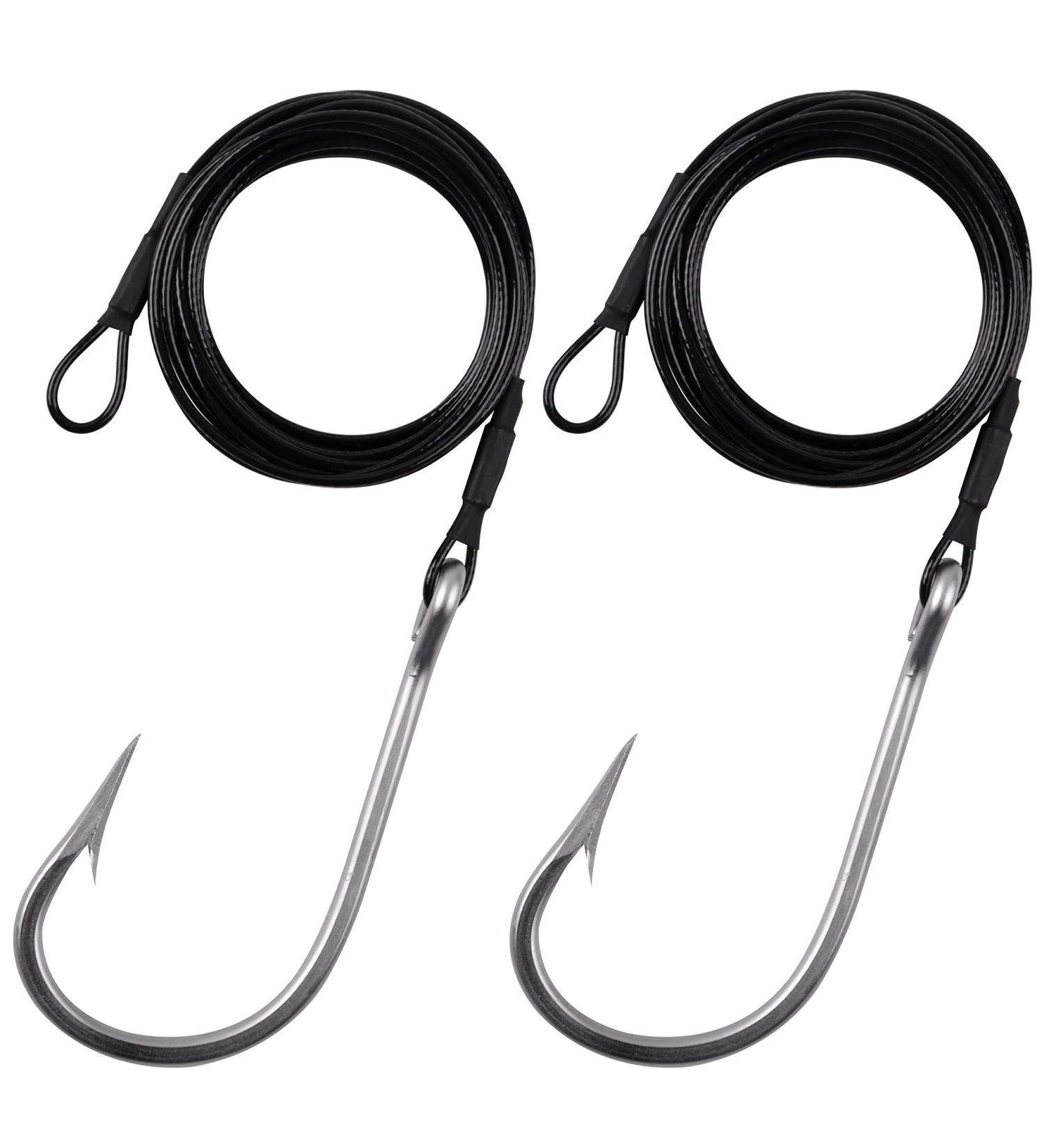 Stainless Steel Shark Rig with Tuna Hooks | Deep Sea Fishing Leader Rig 10/0 - 2 Packs - Buy Online on GoSupps.com
