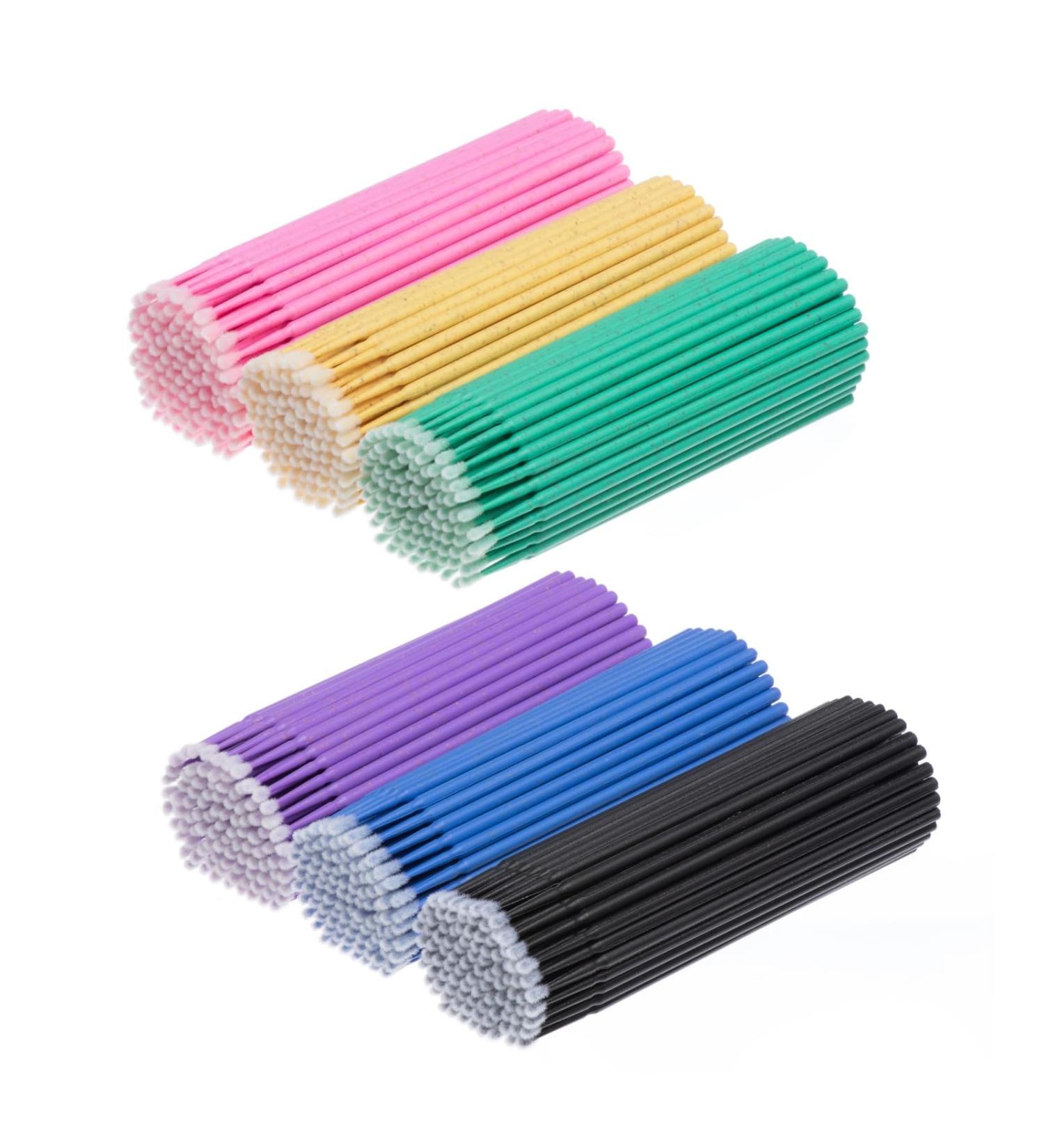 600pcs Micro Applicator Brushes for Lash Extensions | Disposable Cotton Swabs & Eyelash Applicators for Makeup - Buy Online on GoSupps.com