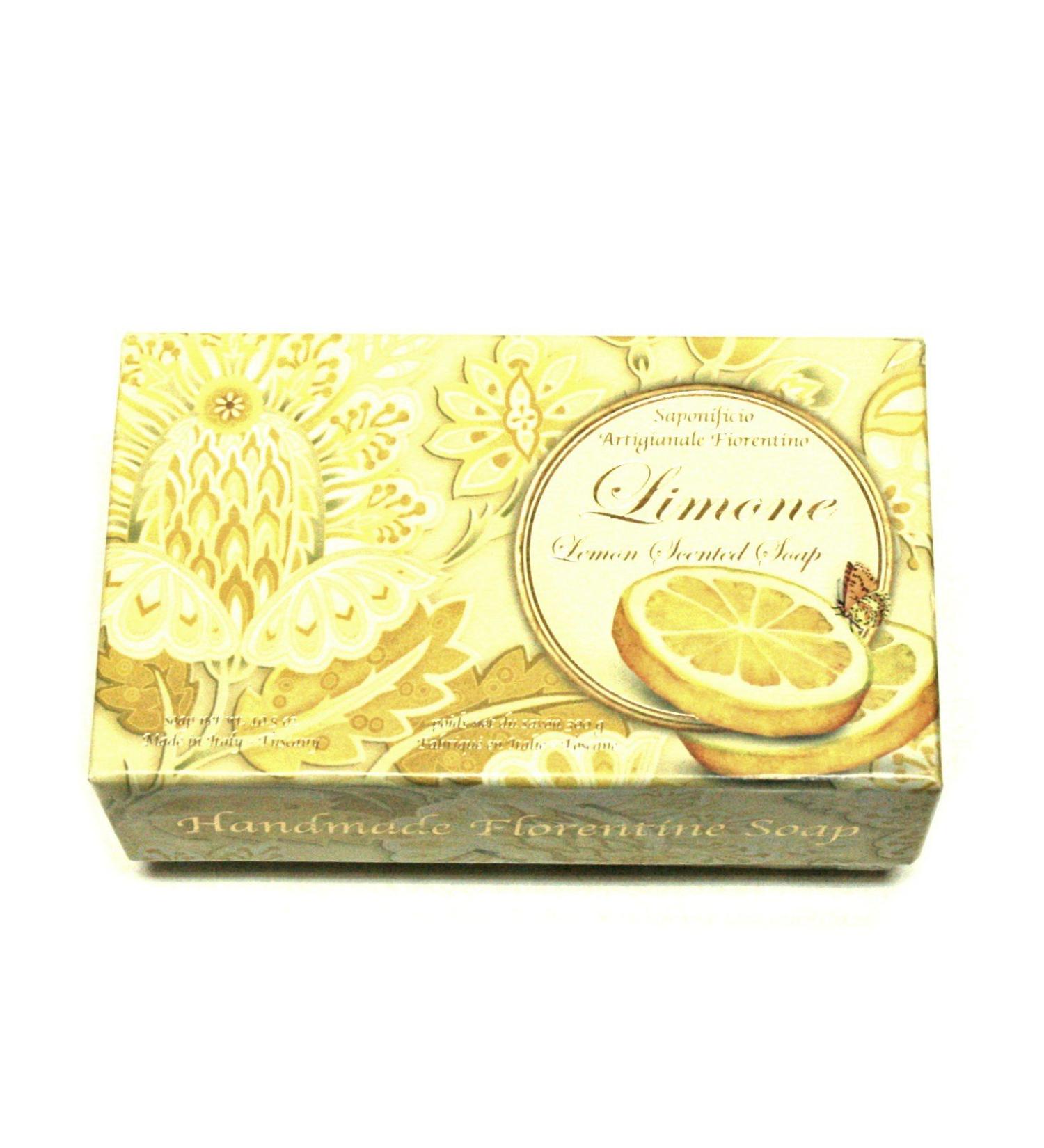 Luxury Italian Lemon Soap - 10.5 oz Fiorentine Bar - Fine Bath Product for Global Shipping - Buy Online on GoSupps.com