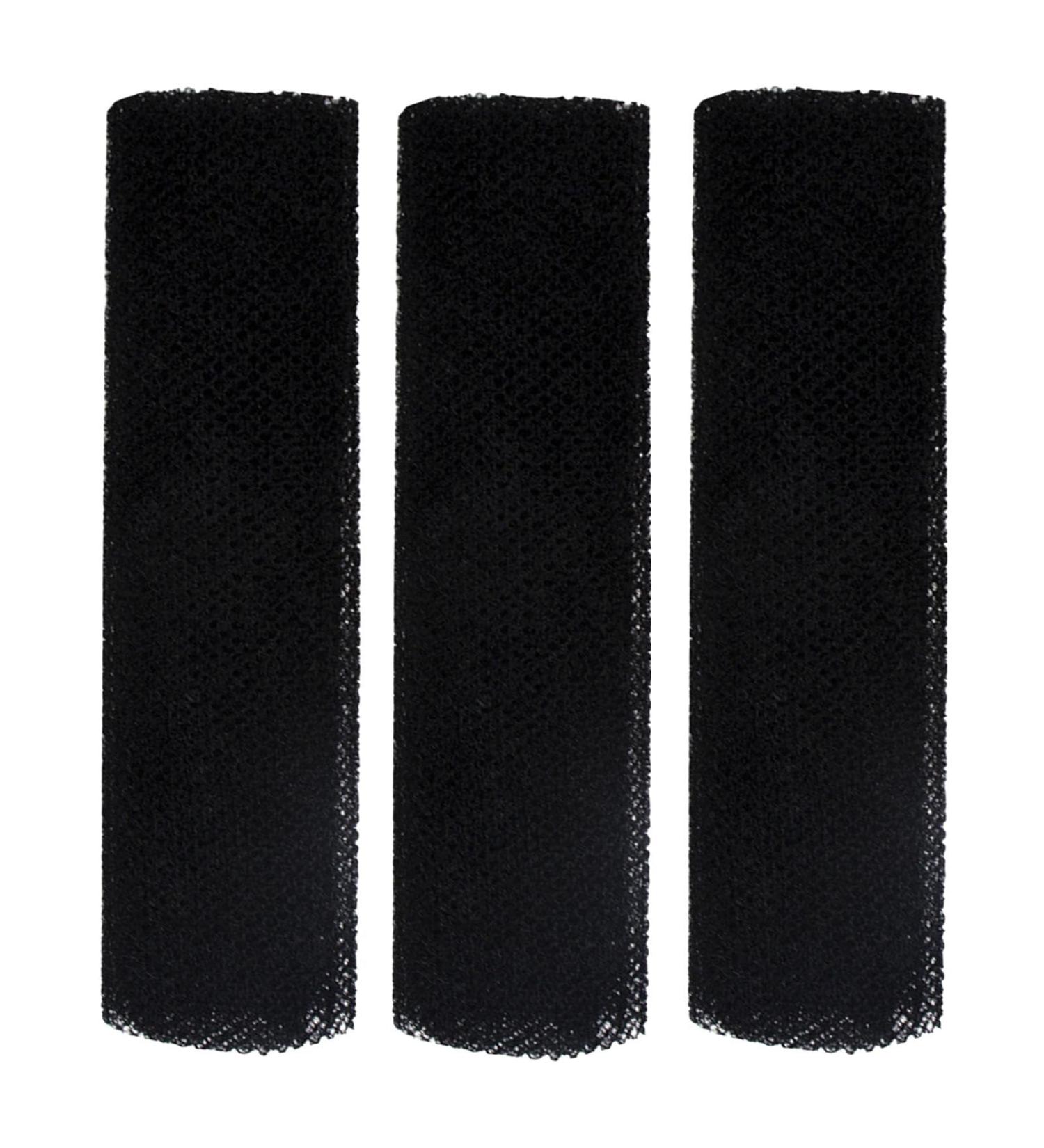 Fukamou Long Net Bath Sponge Nylon Mesh African Mesh Cloth Shower Net Scrubber | Elastic Bath Sponges for Dead Skin Removal Daily Use Black - Buy Online on GoSupps.com