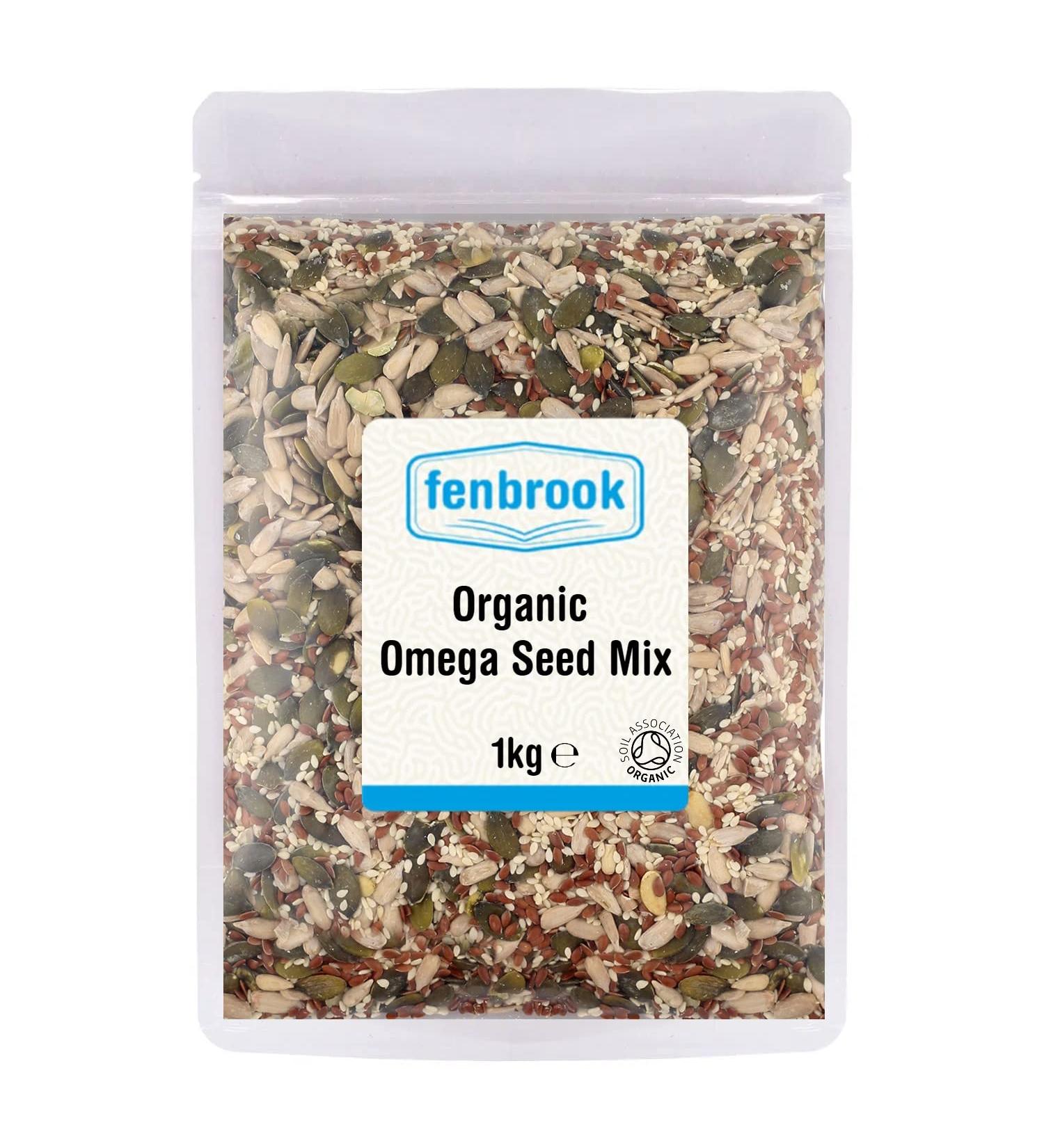 Organic Omega Seeds Mix 1kg | Certified Organic by Fenbrook Organic - Buy Online on GoSupps.com