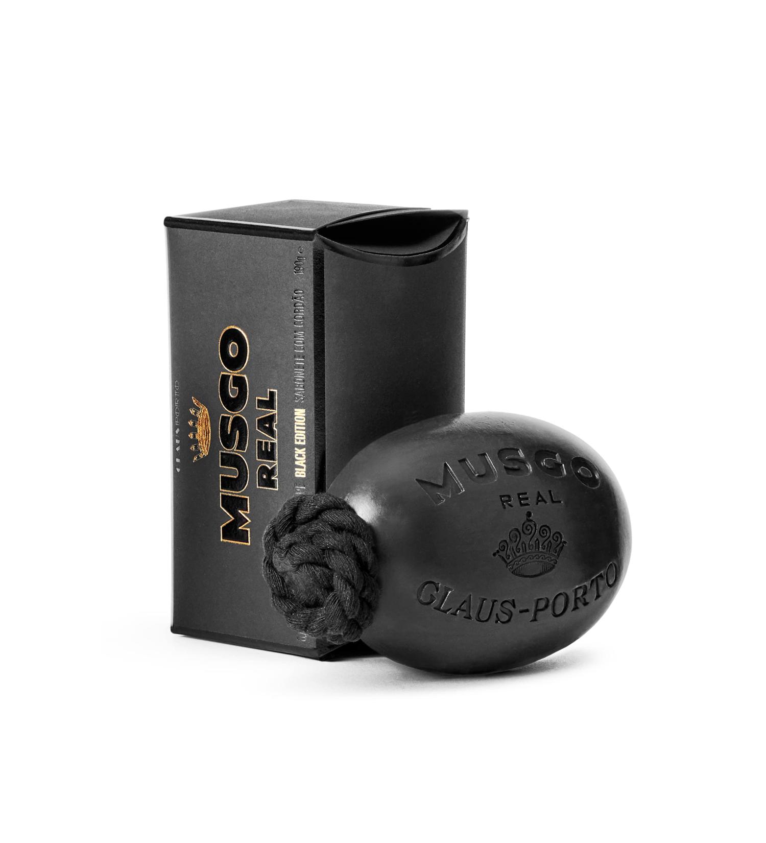 Claus Porto Black Edition Soap on a Rope - 190g (6.7 oz) - Luxurious International Shipping - Buy Online on GoSupps.com