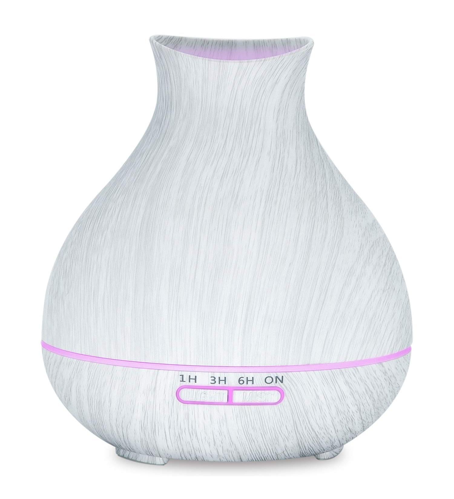 Buy Bzseed 500ml Aroma Diffuser for Essential Oils - 7 Colors 12 Hours Fog Output Waterless Auto Shutoff & Timer (White) - International Shipping Available - Buy Online on GoSupps.com
