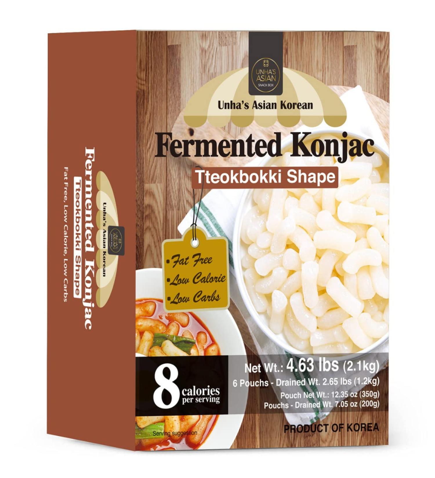 Korean Fermented Konjac Shirataki Pasta Spaghetti Carbo Rice Cake Tteokbokki Shaped - 42.32 Oz (1200g) Pack of 6 | Low Calorie, Gluten-Free, Fat-Free, Keto Friendly, Healthy Diet Option - Buy Online on GoSupps.com