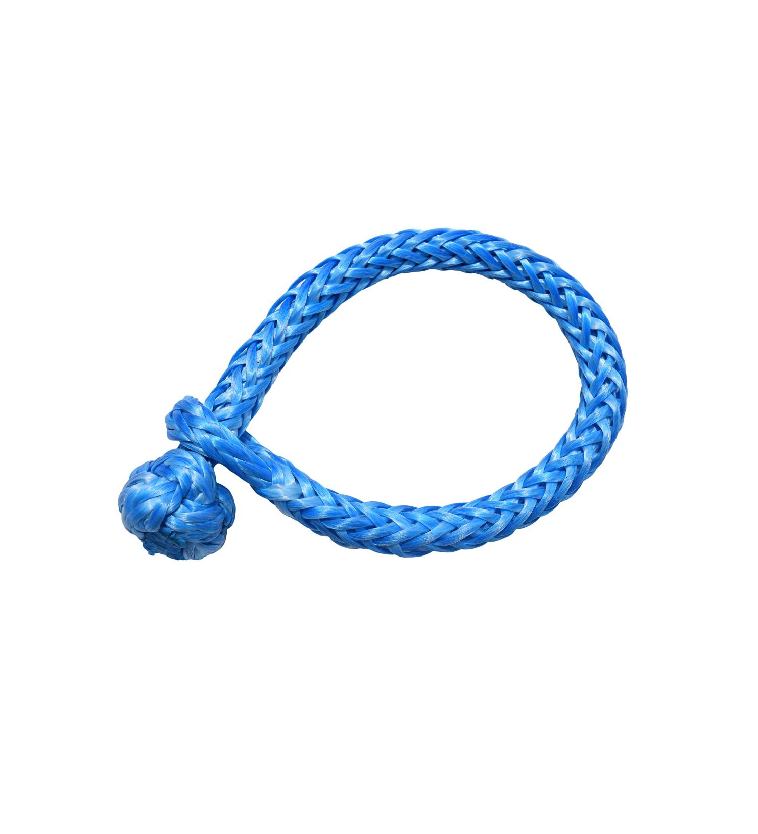 QIQU 1/4 80mm Single Leg Soft Shackle - Blue - Ideal for Sailing, Climbing, Camping & Recovery - Buy Online on GoSupps.com