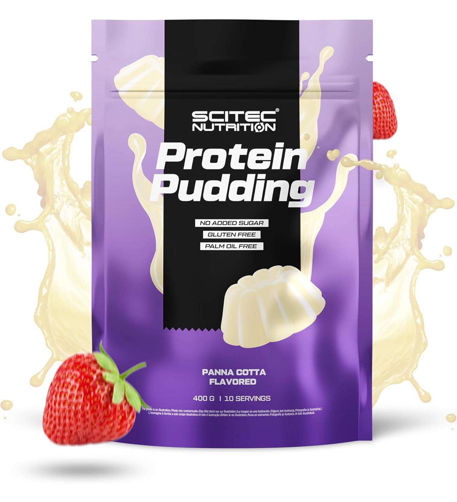 Scitec nutrition protein pudding - delicious High-Protein Dessert - gluten -free - palm oil -free - perfect snack or enjoyment after the meal - Panna Cotta - 400 g - Buy Online on GoSupps.com