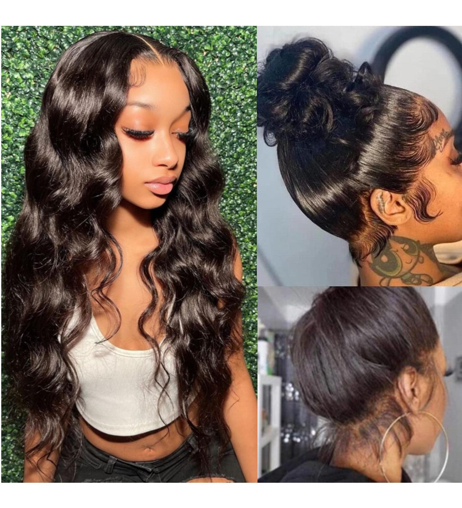 20 Inch Body Wave 360 Lace Front Human Hair Wig | Brazilian Virgin HD | Pre Plucked 150% Density - Buy Online on GoSupps.com