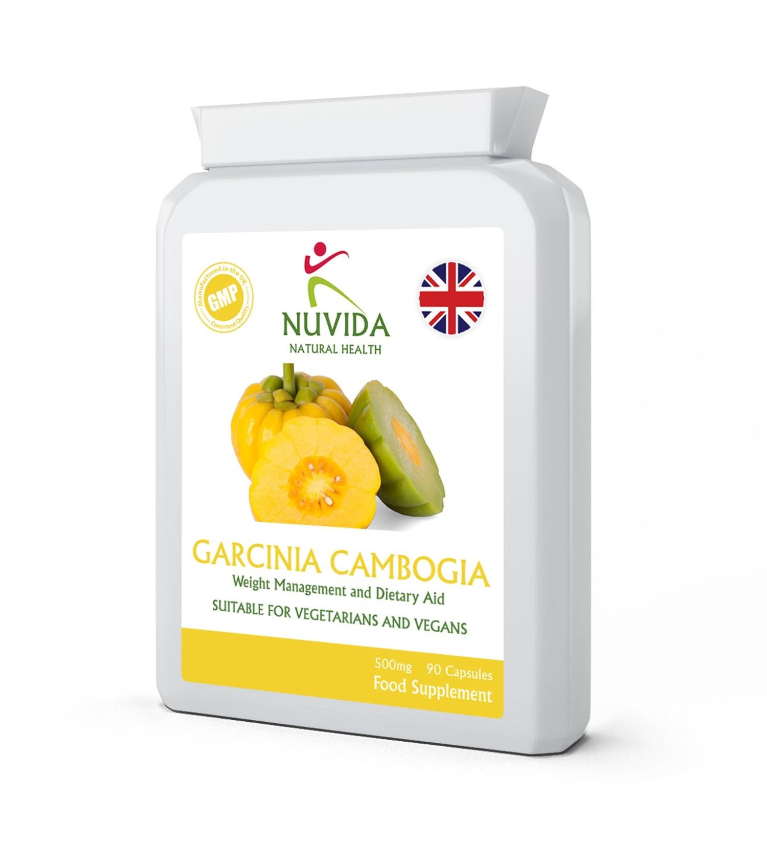 High Strength Garcinia Cambogia Extract Capsules - 90 x 500mg | Vegan Friendly Supplement - Buy Online on GoSupps.com
