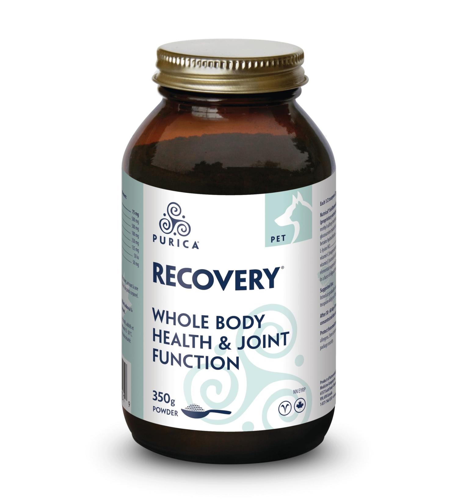 PURICA Pet Recovery Powder - 350g Dog Joint and Hip Supplement Joint Care for Enhanced Mobility & Comfort - Buy Online on GoSupps.com