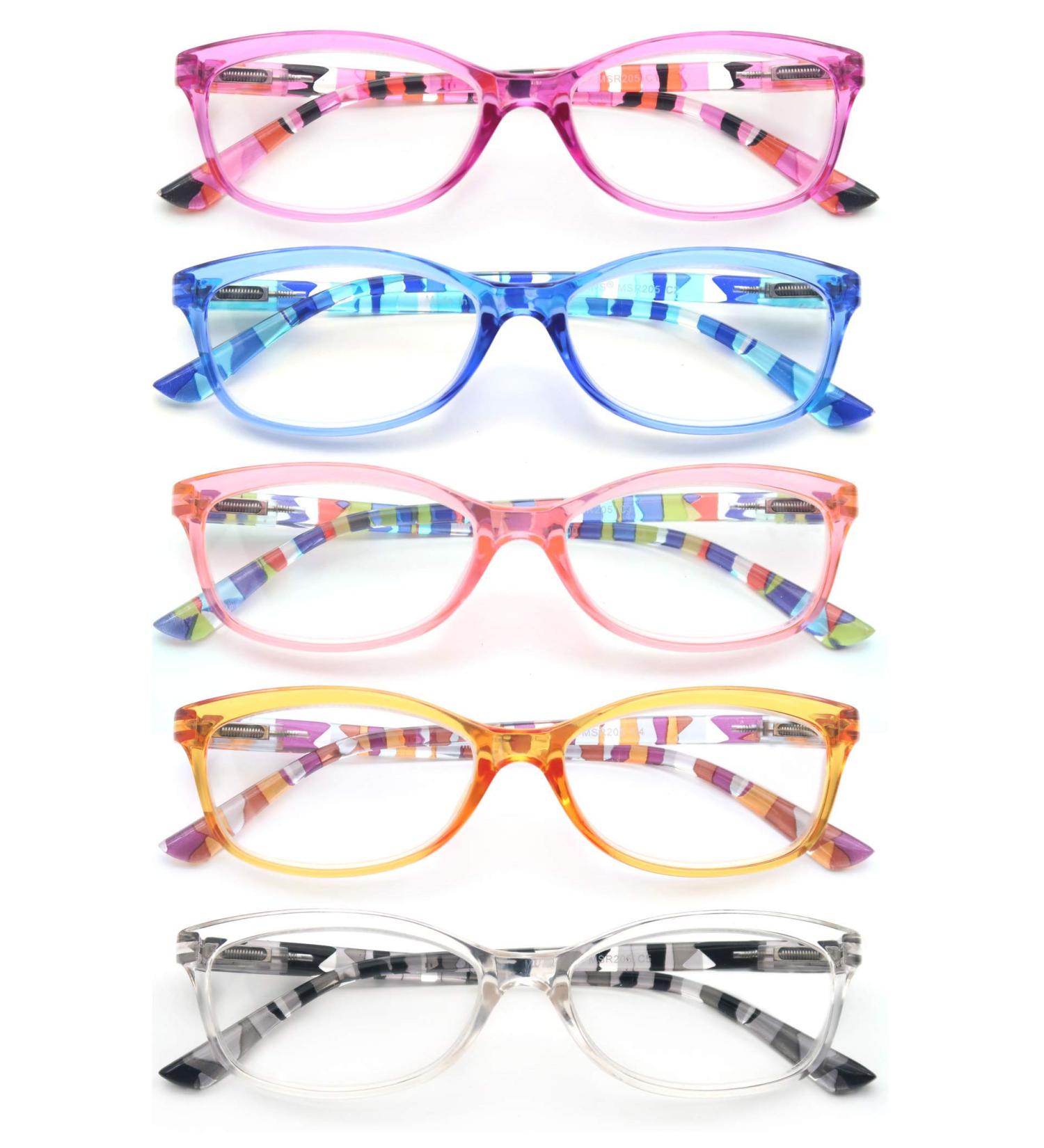 HEEYYOK Stylish Women s Reading Glasses - Multicolor +2.00 Clear Lens with Spring Hinges & Bag - Comfortable & Chic Readers - Buy Online on GoSupps.com