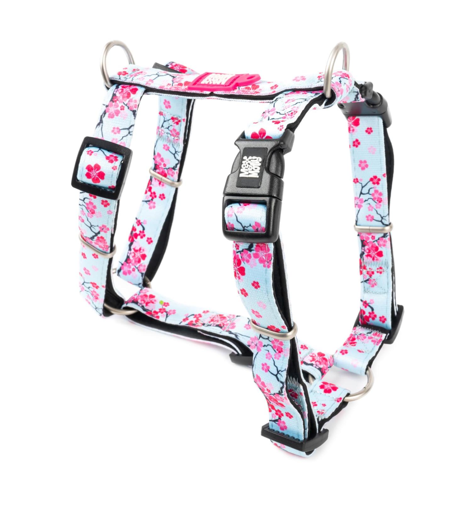 Max & Molly H-Shape Dog Harness - Ultra-Comfortable Neoprene for Small Dogs | Cherry Bloom - Padded Safe & Lightweight - Buy Online on GoSupps.com