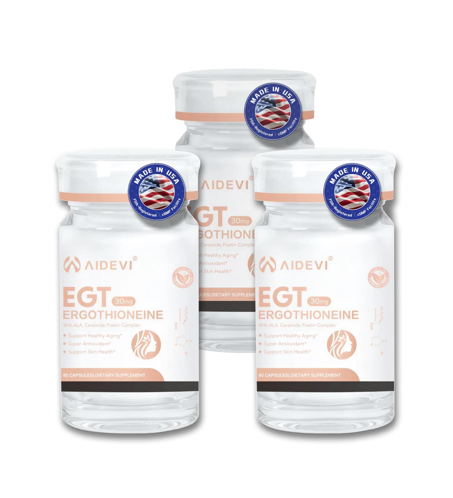 AIDEVI L-Ergothioneine (EGT) 30mg Anti-Aging Supplement (3)