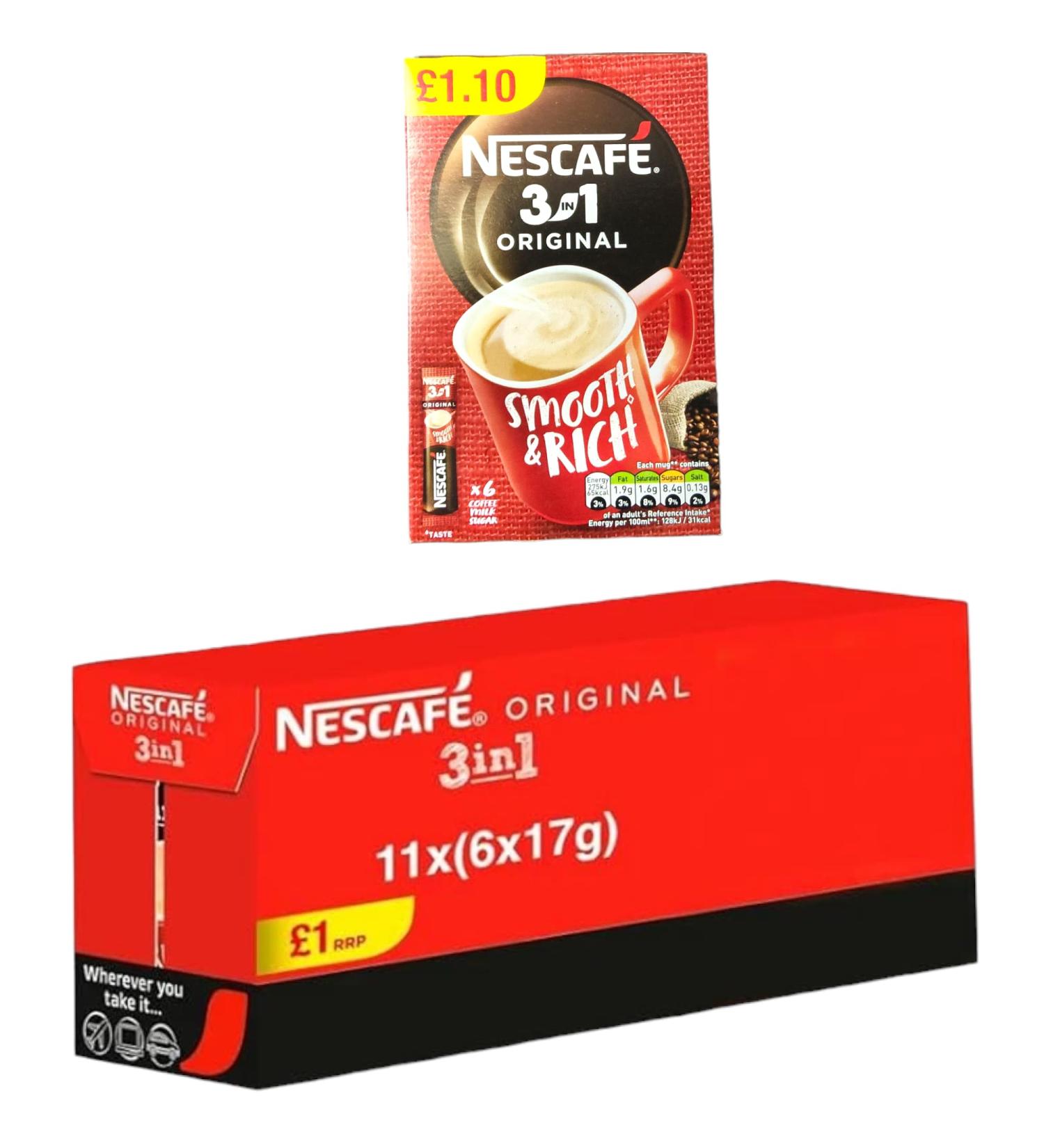 NESCAF 3 in 1 Pack of 66