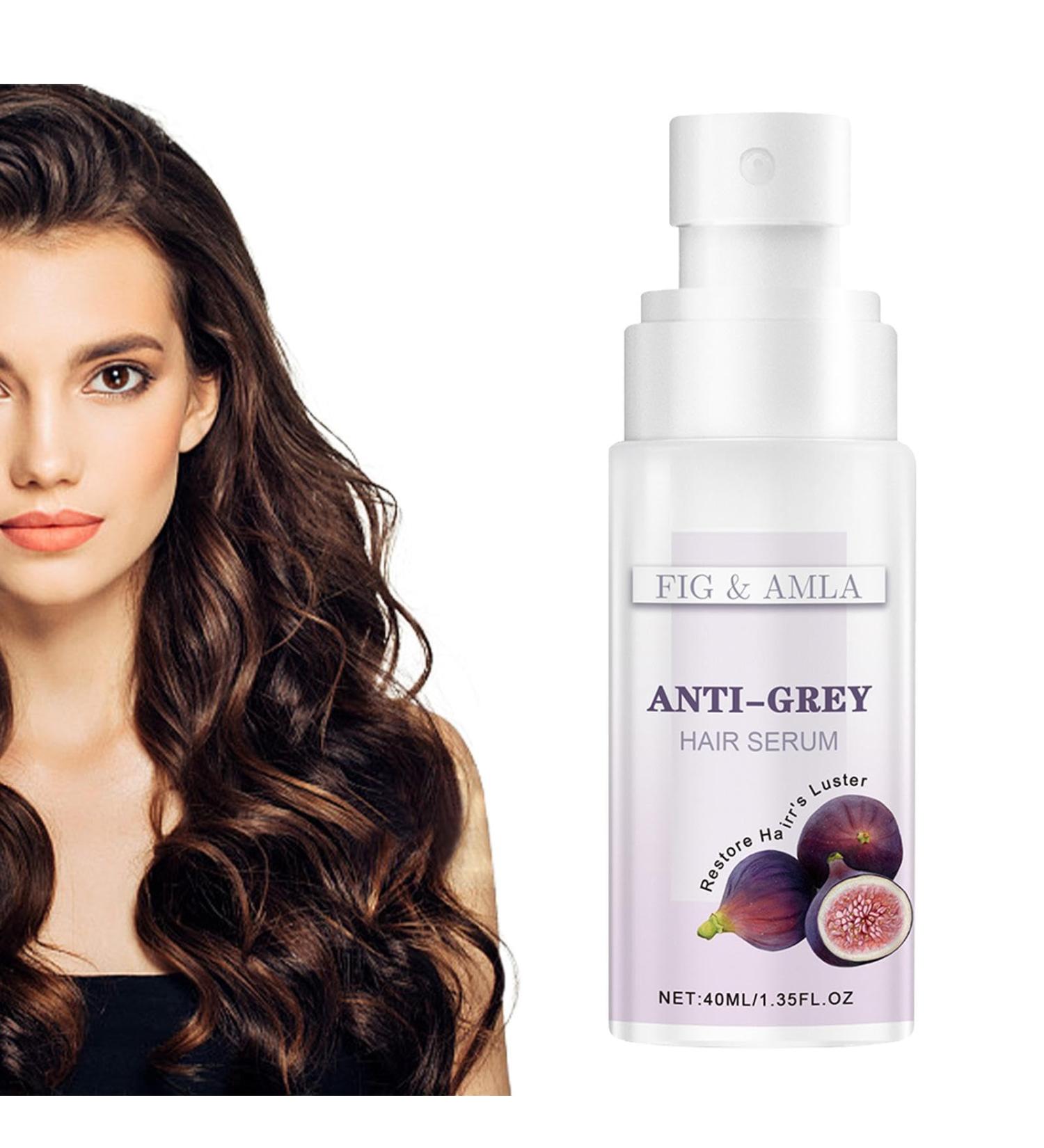  Nbhuiakl Anti-Gray Hair Extract Gray Hair Drops | Gray Delay Booster - Thickening Anti-Gray Drops Natural Hair Growth Extract 40ml For Hair - Buy Online on GoSupps.com