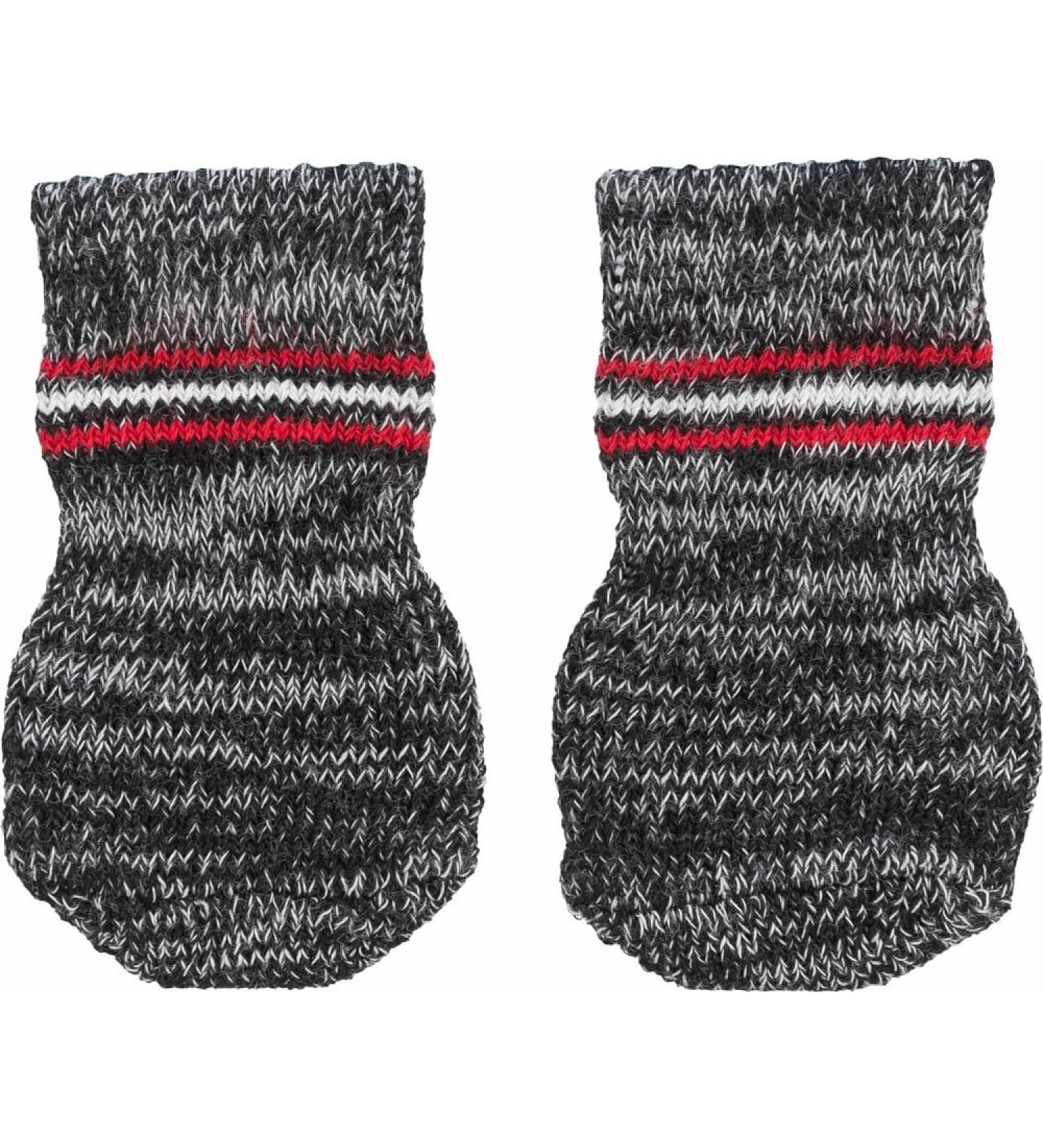 Trixie 19501 Anti-Slip Dog Socks - XS-S Size Grey - 2 Pcs for Small Dogs | International Shipping Available - Buy Online on GoSupps.com