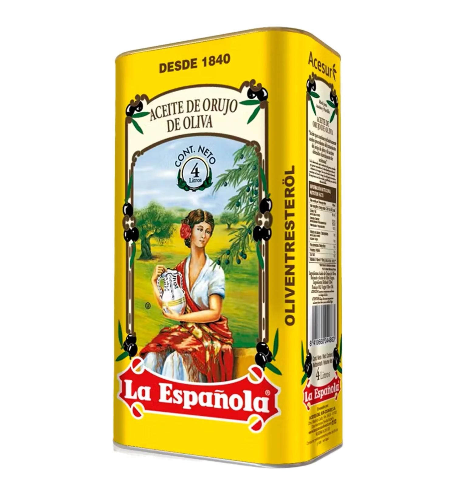 LA ESPA OLA - Olive oil from pomace origin Spain Can (4L) - Buy Online on GoSupps.com