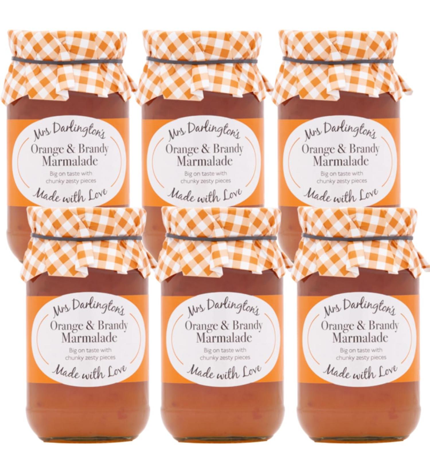 Mrs Darlington's Thick Cut Orange Marmalade With Brandy - 340g - Pack of 6