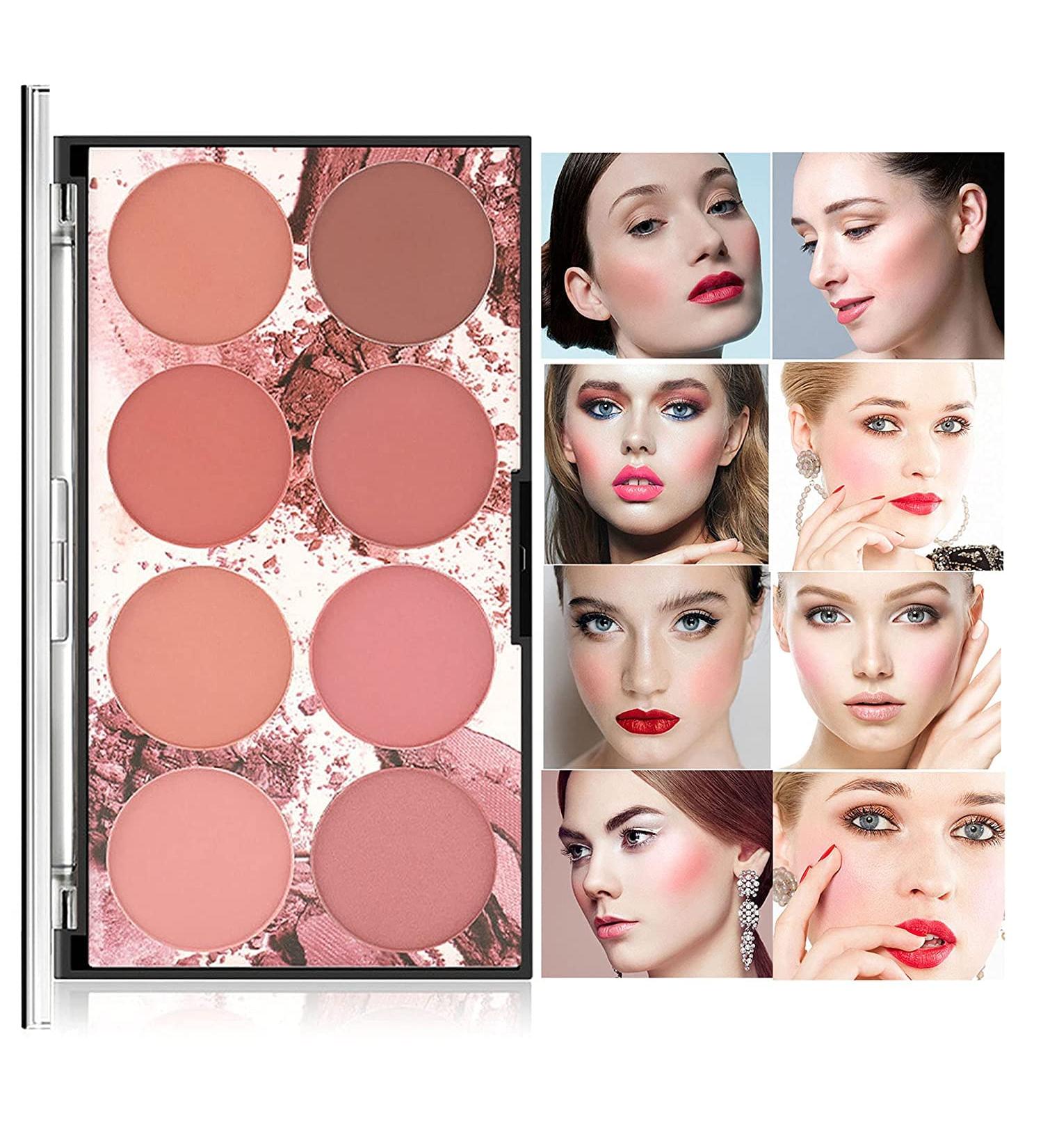 Beteligir 8 Colors Face Blush Palette - Matte & Shimmer Professional Makeup for Women & Girls Lightweight Contour & Highlight - International Shipping Available - Buy Online on GoSupps.com