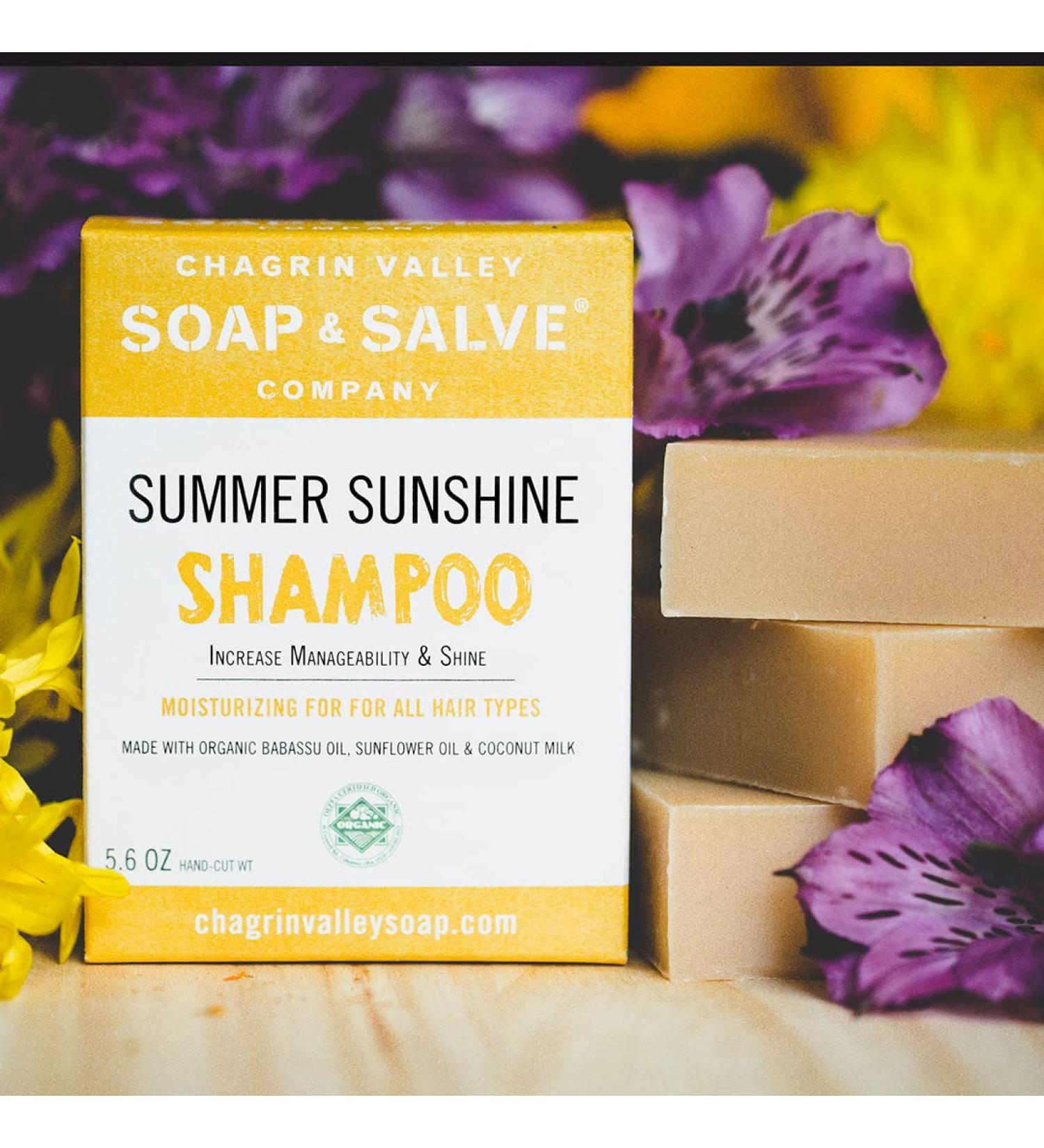 Chagrin Valley Organic Natural Shampoo Bar - Summer Sunshine | Eco-Friendly Hair Care Solution - Buy Online on GoSupps.com