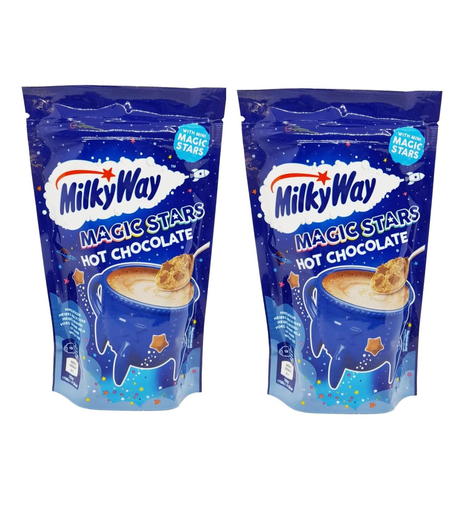 Milky Way Magic Stars Hot Chocolate Cocoa Powder with Milk Chocolate Pieces | 280g | International Shipping - Buy Online on GoSupps.com