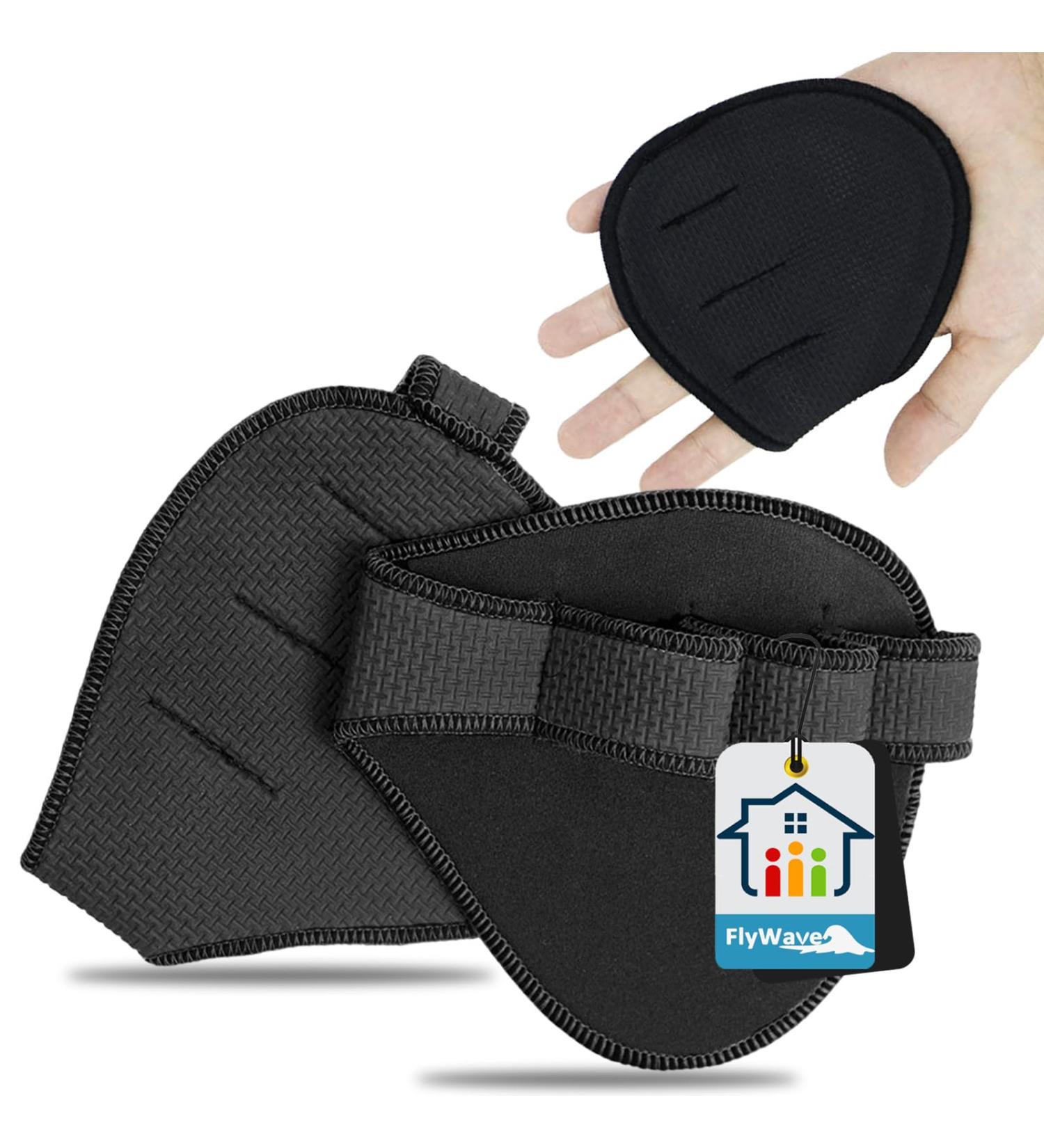 Flywave Neoprene Grip Pads - 2 Pieces | Anti-Friction Fitness Grip Pads for Weightlifting & Pull-Ups - Buy Online on GoSupps.com