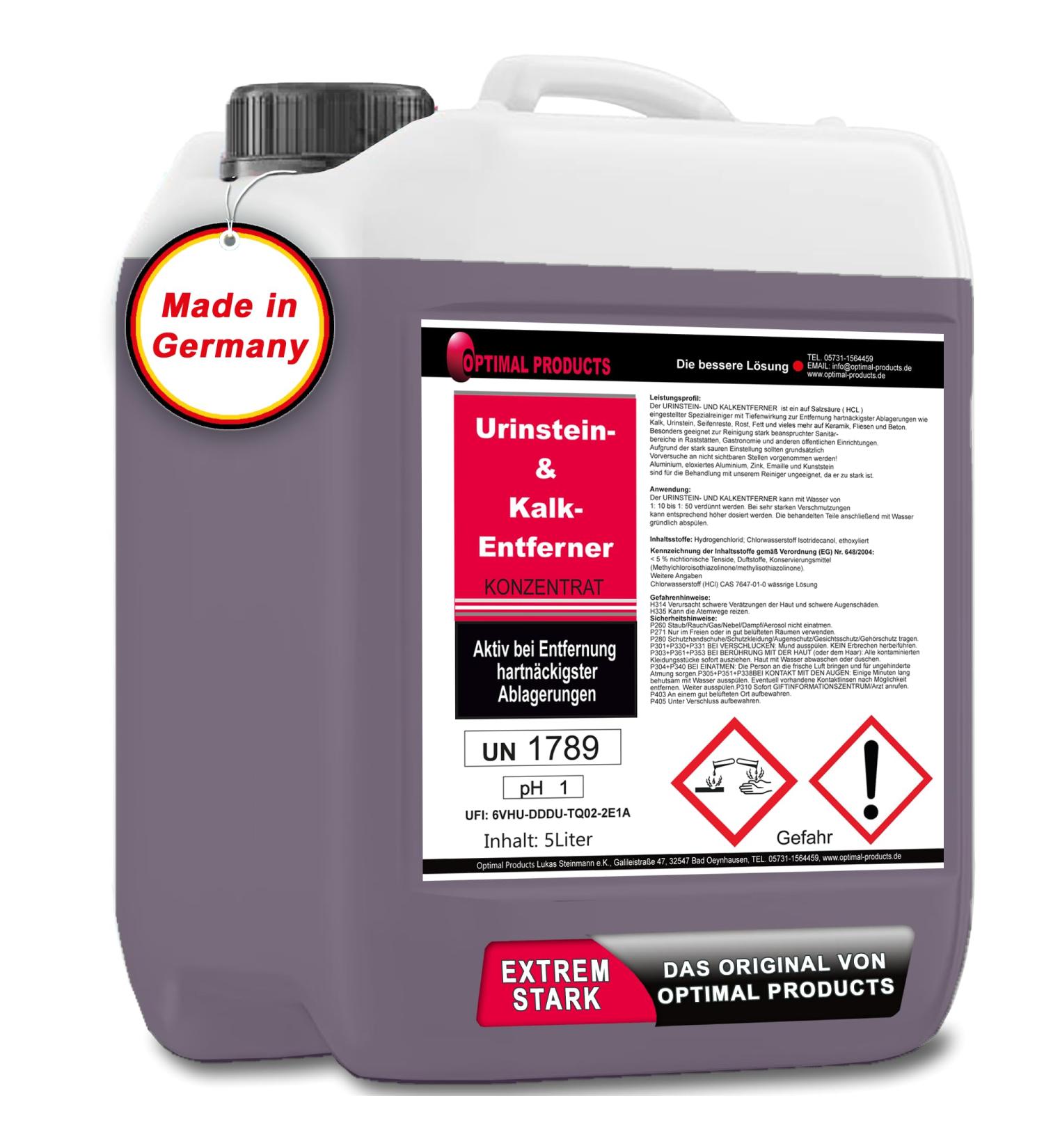 Powerful Urine Stone Remover & Toilet Cleaner - 5L | Removes Stubborn Urine & Limestone Deposits - International Shipping Available - Buy Online on GoSupps.com
