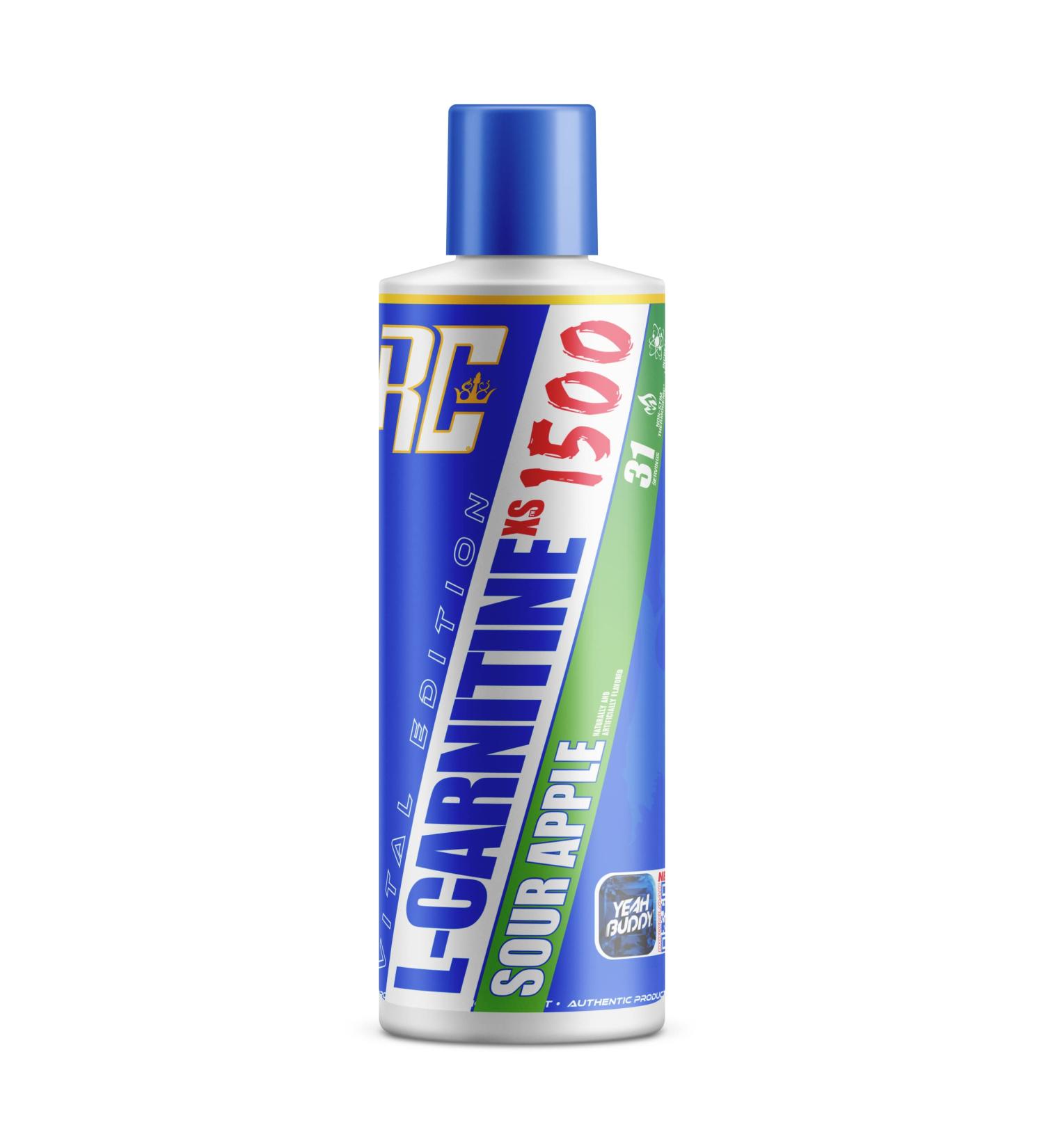Buy Ronnie Coleman L-Carnitine 1500 Liquid - Sugar Free Amino Acids for Lean Muscle & Metabolism Support - Sour Apple Flavor - Stimulant Free - International Shipping Available - Buy Online on GoSupps.com
