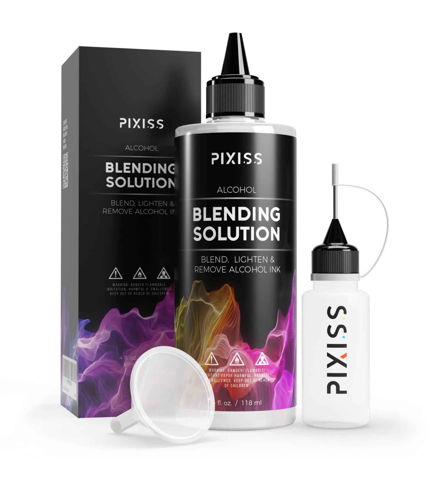 Alcohol Blending Solution for Ink - Large 4oz Ink Blending Solution - Works with All Alcohol Inks - with Applicator Tip, Applicator Bottle and Funnel - Buy Online on GoSupps.com