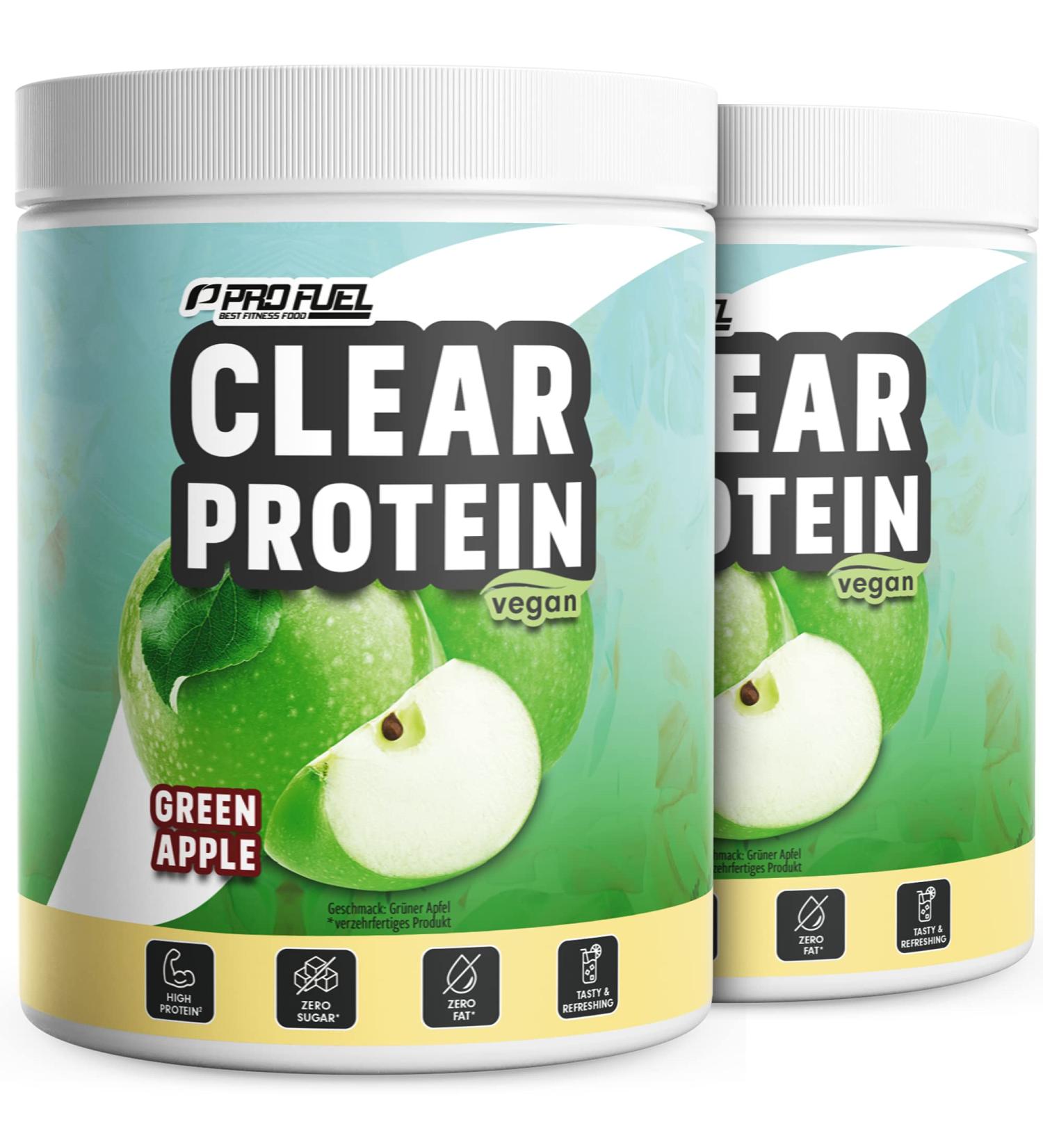 Buy Clear Vegan Protein Drink - 720g Green Apple | 56% Protein | Refreshing ISO Clear Whey Alternative | High-Quality Pea Protein - Buy Online on GoSupps.com