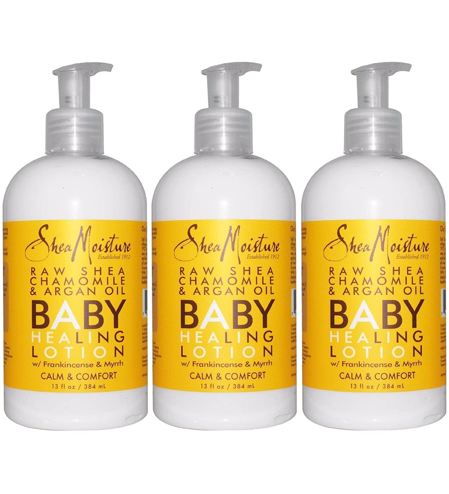 SheaMoisture Baby Essentials Raw Shea Butter Chamomile & Argan Oil Baby Lotion - Pack of 3, 12 Fl Oz Each - Buy Online on GoSupps.com