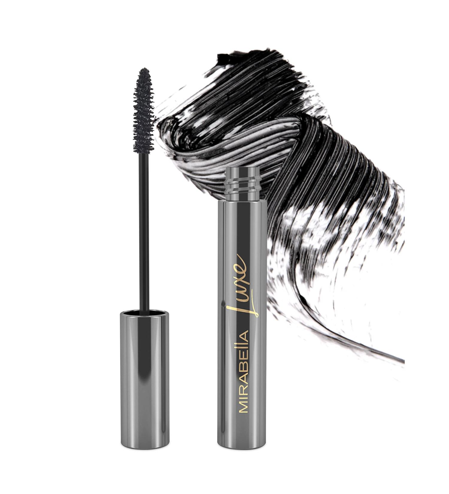 Mirabella Lash Luxe Black Mascara - All-In-One Formula for Volume, Length & Curl - Clump-Free, Defined & Luscious Lashes - With Lash Enhancing Serum - Buy Online on GoSupps.com