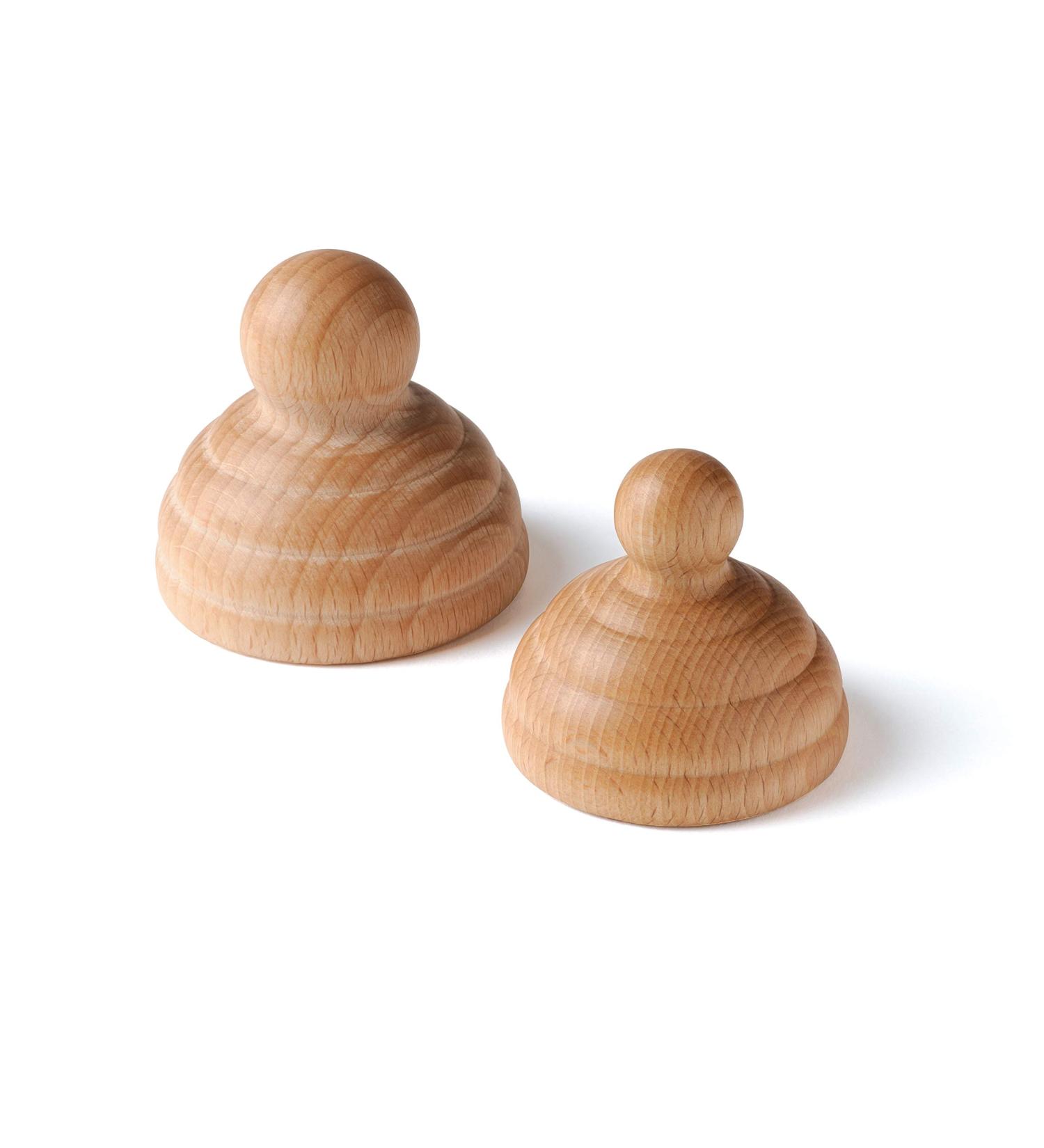 Erzi 47081 Woodroll Trigger Set Natural Wooden Massage Tools for Targeted Relief (2 Pieces: 5cm 6cm) | International Shipping Available - Buy Online on GoSupps.com