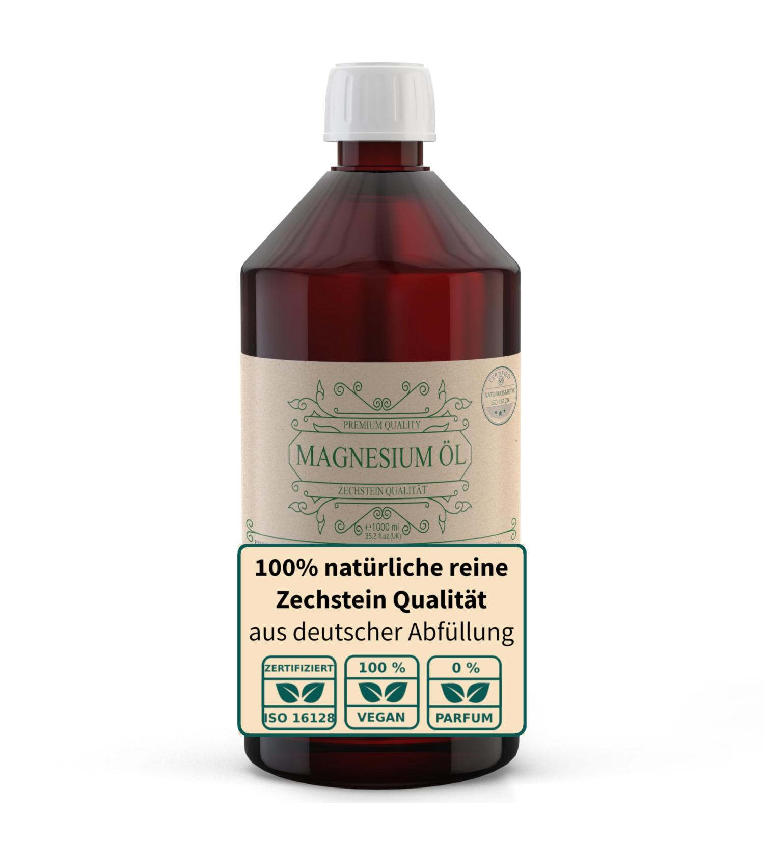 Viroxidine Zechstein Magnesium Oil 1000ml | 100% Natural Magnesium Chloride | Premium German Quality | High-Quality Pharmacy Bottle - Buy Online on GoSupps.com