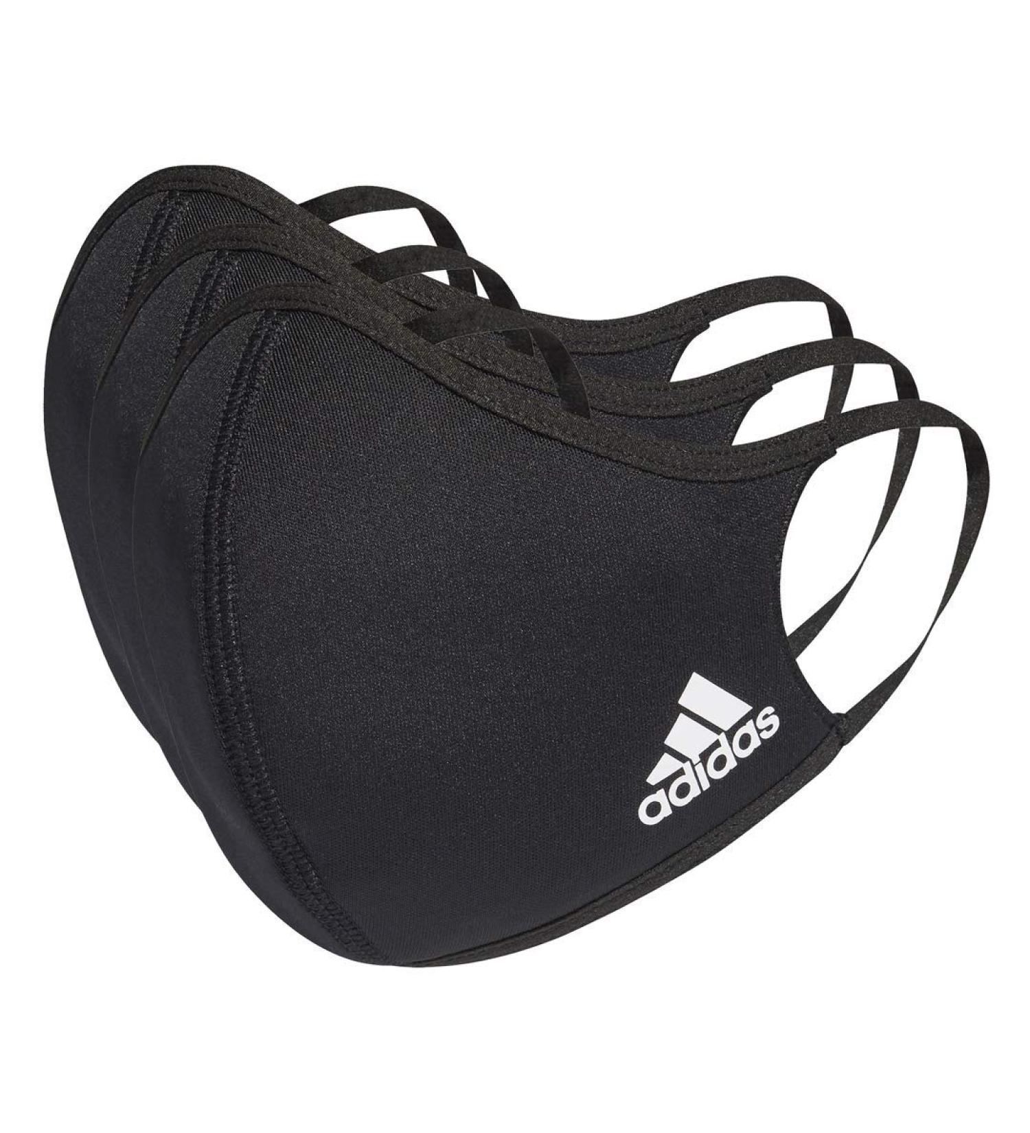 Buy adidas Unisex Face Cover Masks - Black (Pack of 3) | International Shipping Available! - Buy Online on GoSupps.com