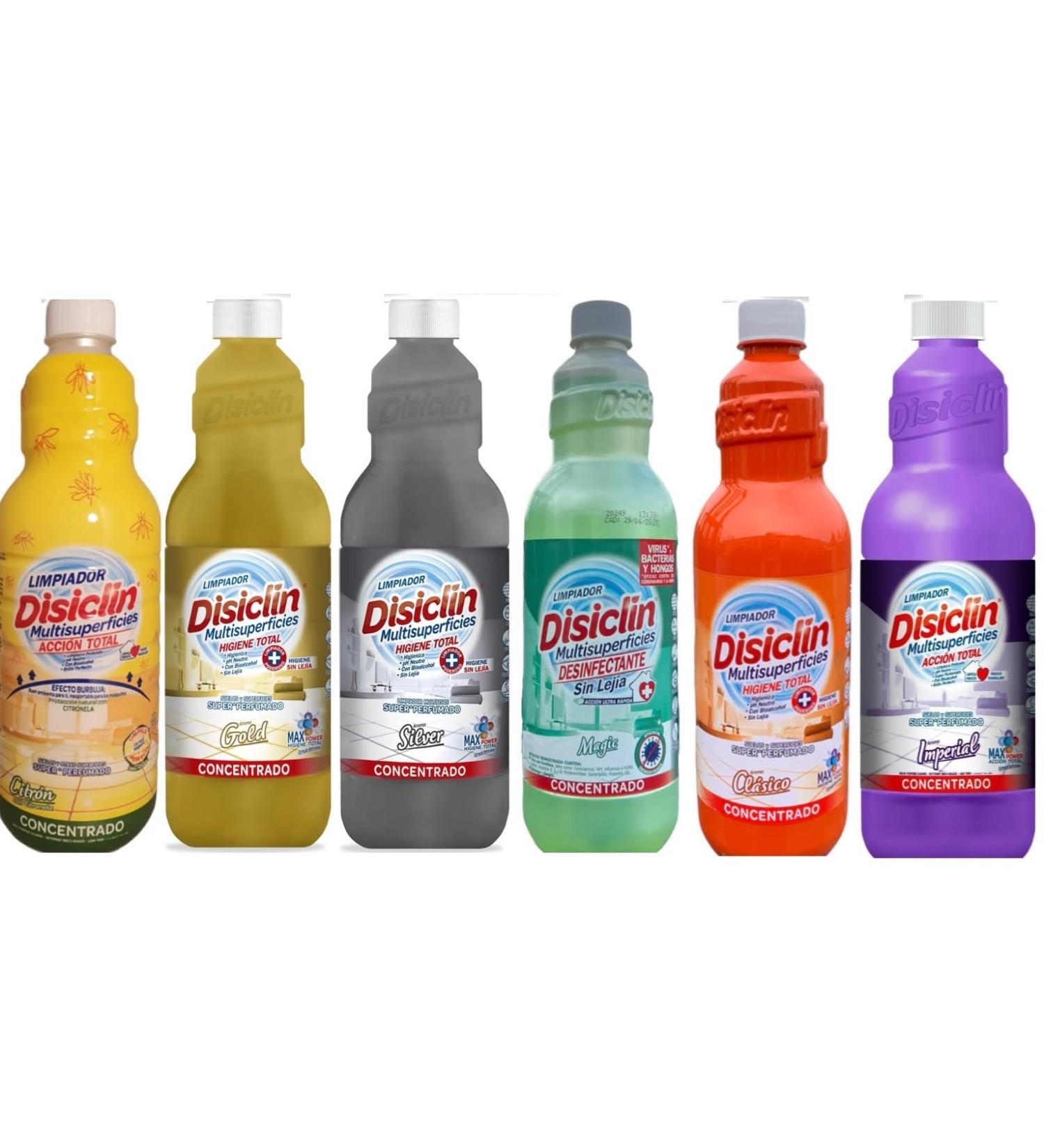 Disiclin Floor & Multi Surface Cleaner Bundle (6 x 1L) CONCENTRADO Concentrated Multipurpose Spanish Cleaning Product