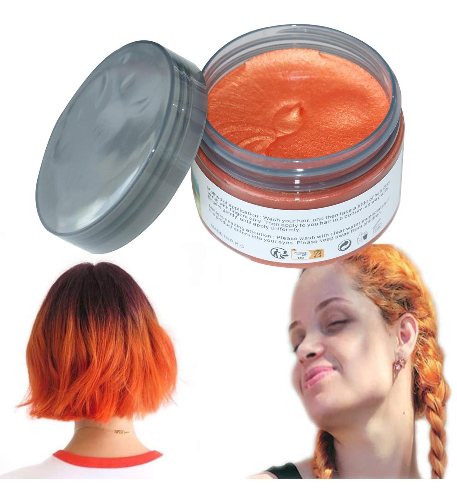 Buy Hair Color Wax - Natural Matte Hairstyle for Party & Cosplay | Orange - International Shipping Available - Buy Online on GoSupps.com