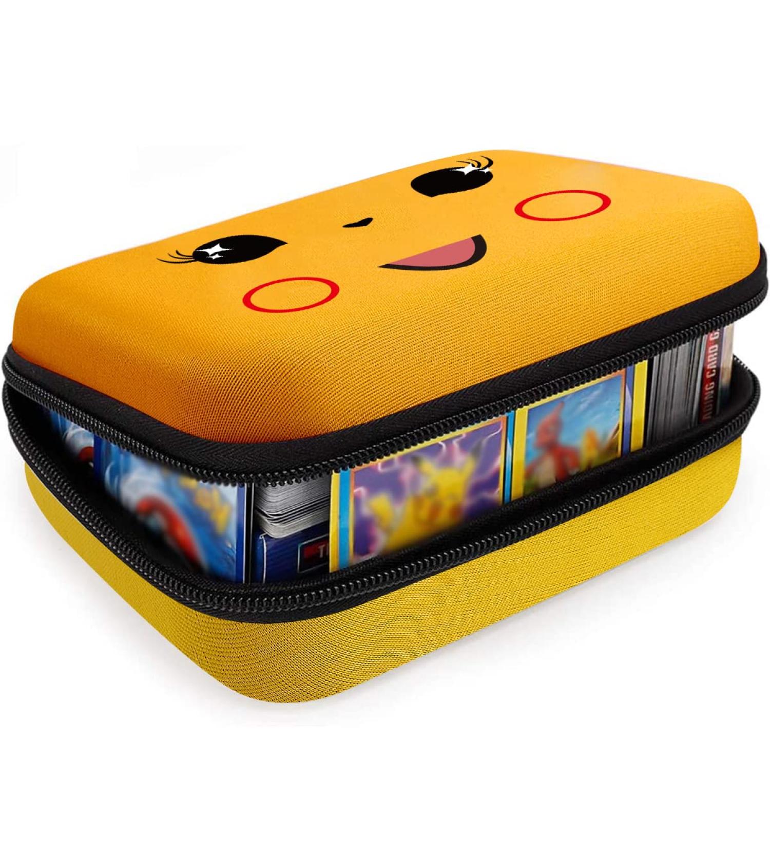 Card Holder Organizer Storage Case for PM TCG Booster Packs - Yellow. Fits Vmax, DX, GX Rare Golden Cards. Deck Box for 400+ Game Cards - Removable Dividers - Buy Online on GoSupps.com