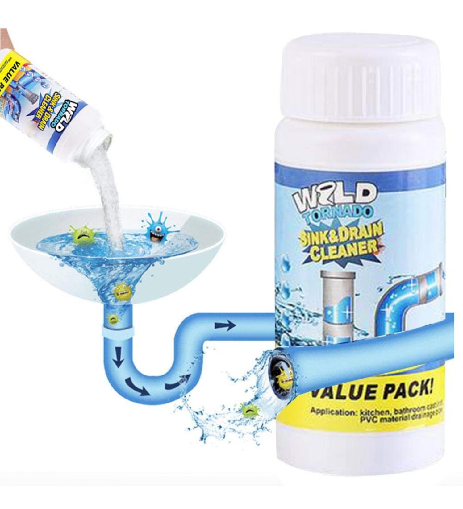 JOYAZ Drain UnblockerHeavy Duty Unblocker Cleaner-Dissolves Hair&Grease Unblock Sink in Toilet Bathroom Shower KitchenHigh Strength Household Unclogger Liquid Super Formula(Convenient pack) - Buy Online on GoSupps.com