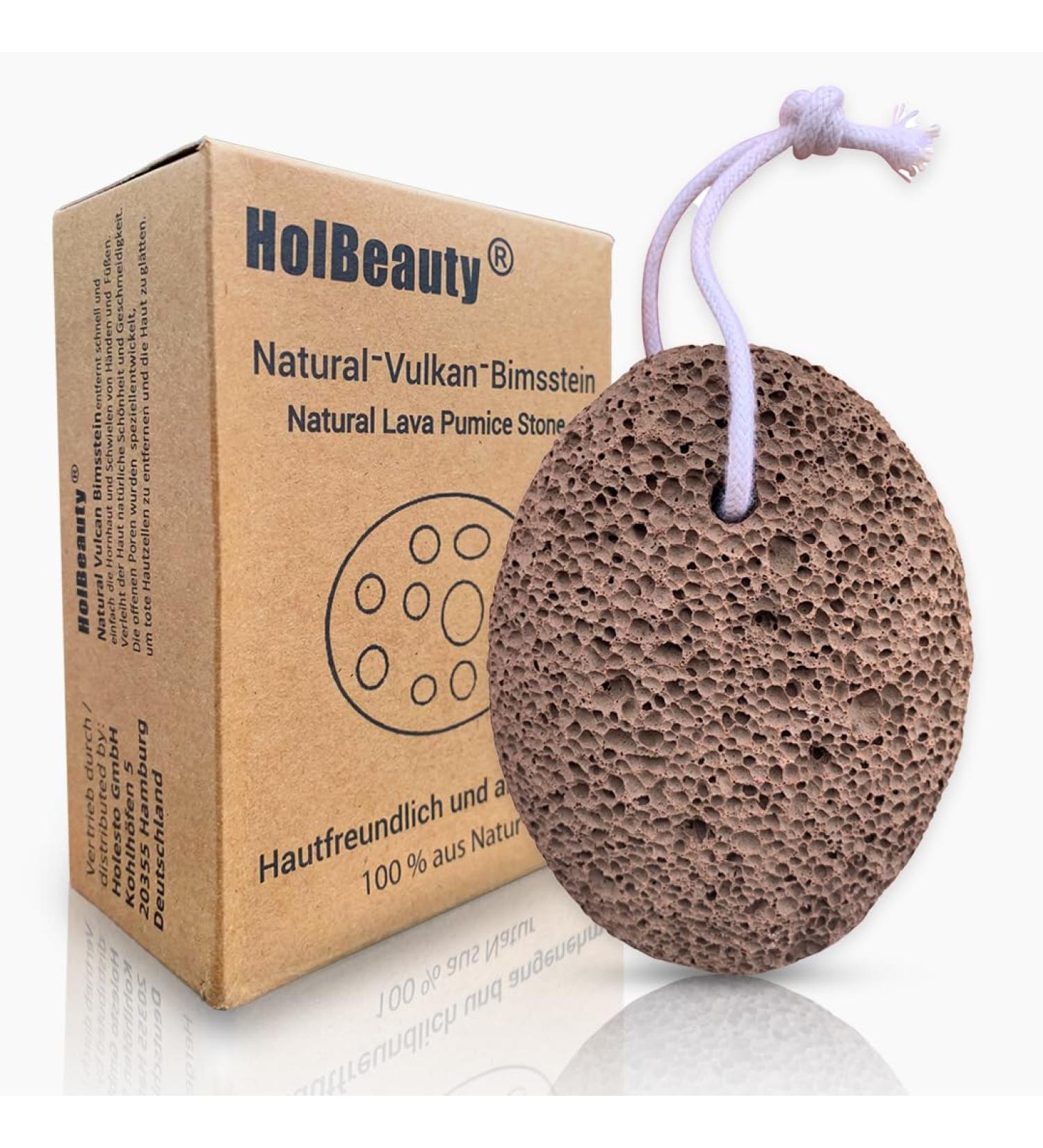 Holbeauty Bimsstein Foot Care - Natural Lava Stone Callus & Horn Skin Remover for Feet & Hands - Effective Pumice Stone Solution - Buy Online on GoSupps.com