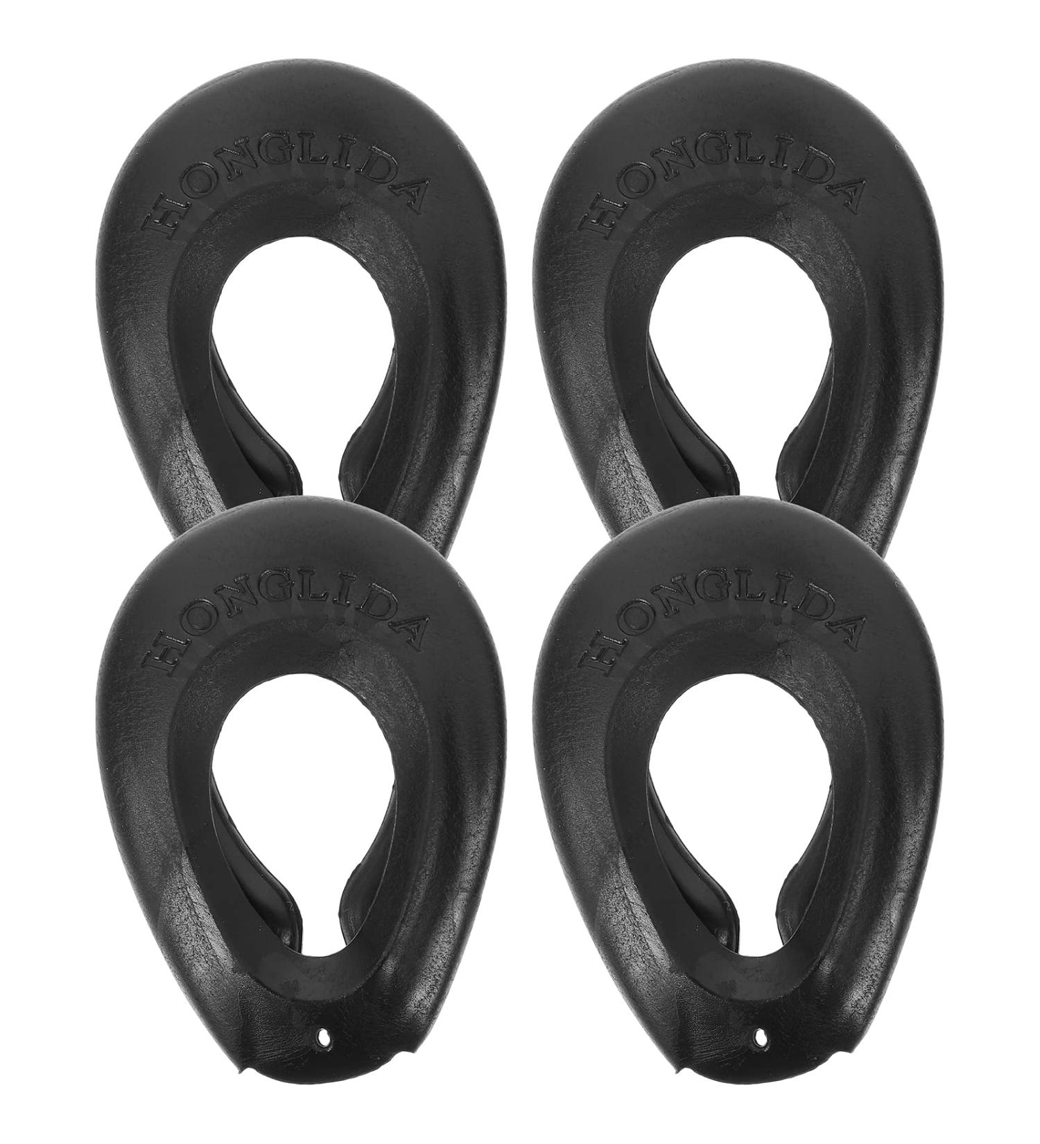 Lurrose 2 Pairs Silicone Hair Dye Ear Cover - Waterproof Ear Protector Caps for Salon & Home Hairdressing (Black) - Buy Online on GoSupps.com