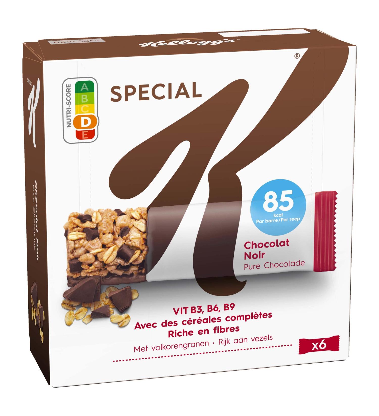 Kellogg's Kellogg's Special K Bars Dark Chocolate 6 x 21.5 g - Pack of 7