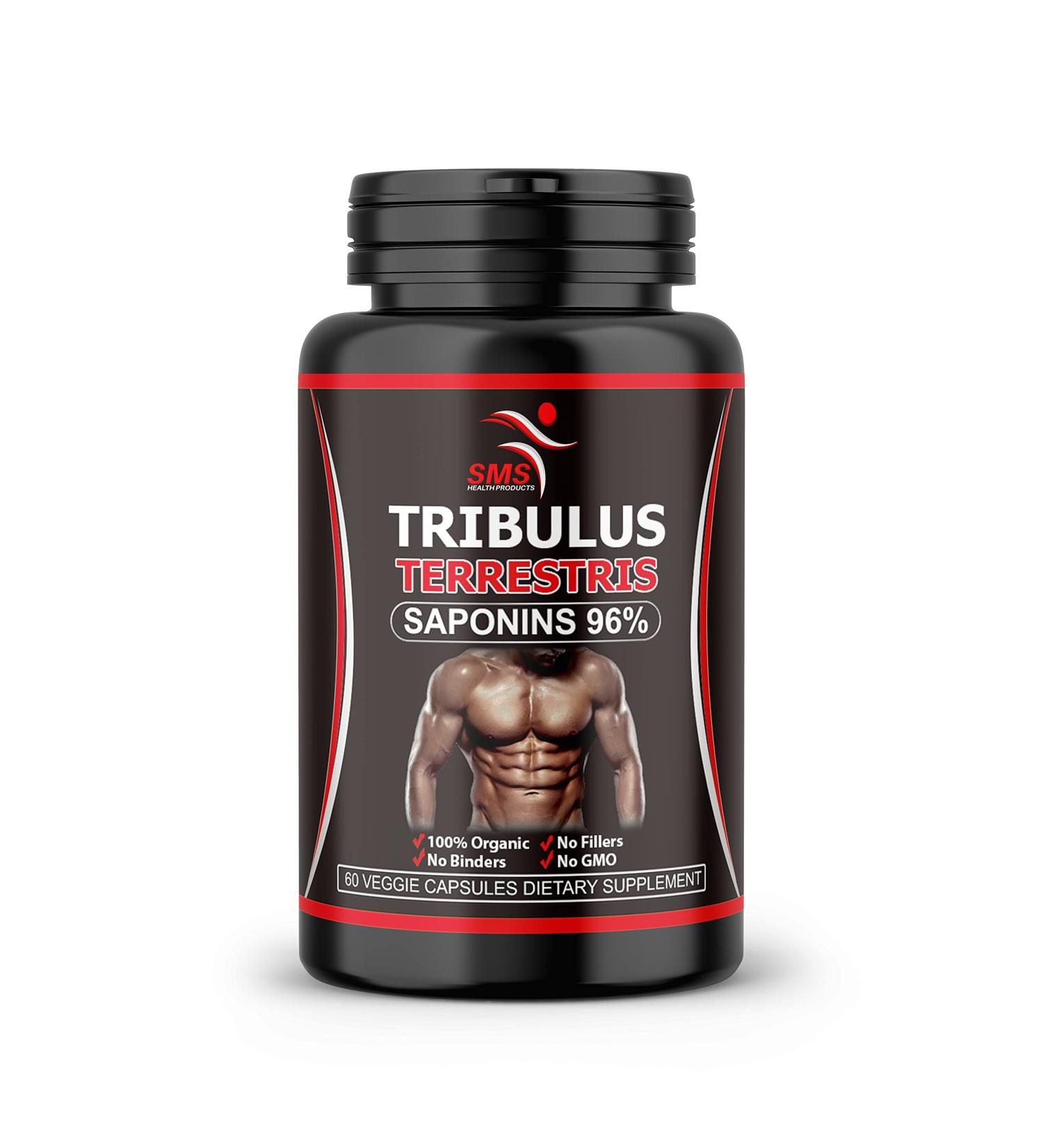 TRIBULUS TERRESTRIS Extract 96% Saponins 7500mg - Bodybuilding Booster 60 Capsules - Buy Online on GoSupps.com
