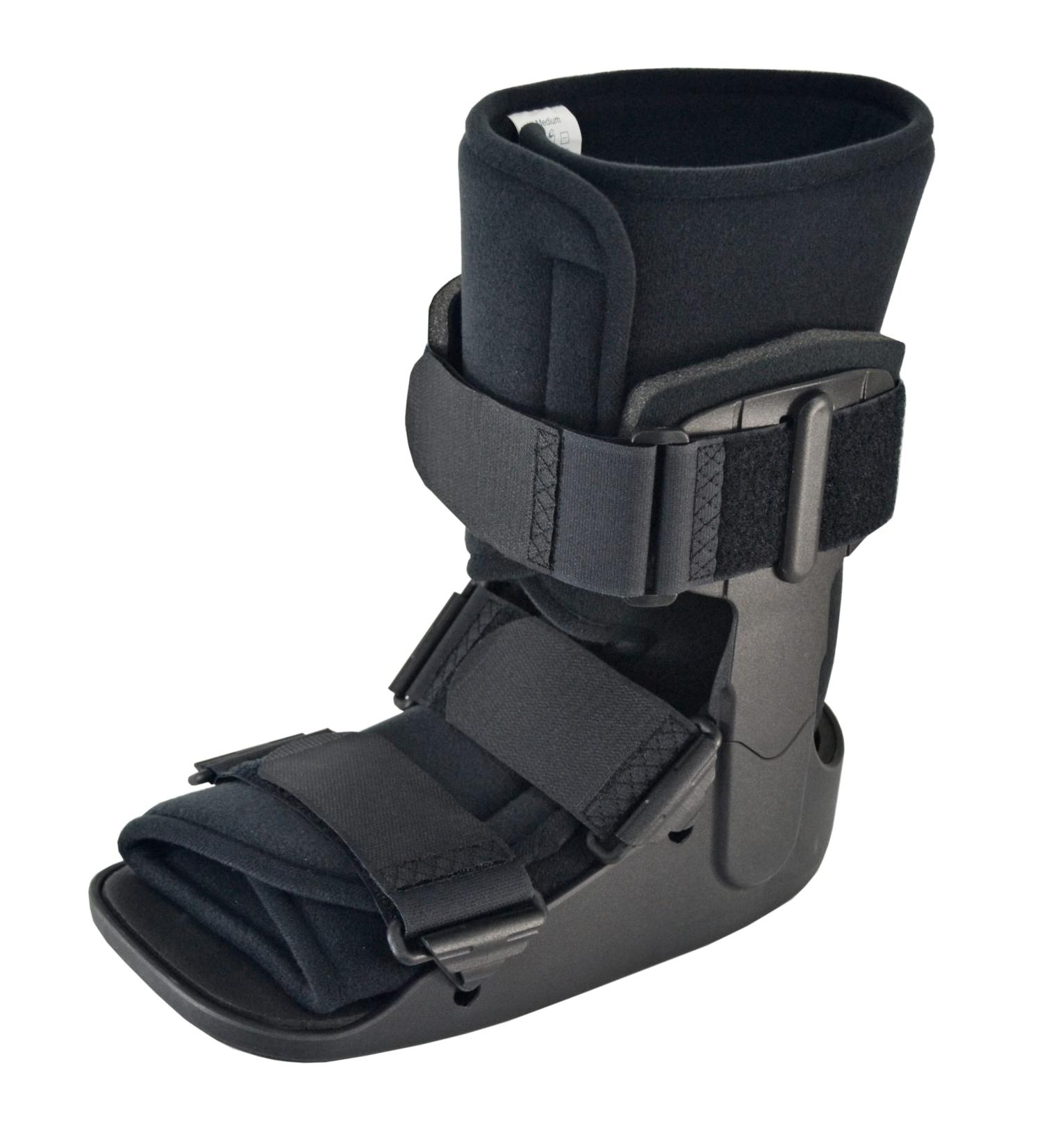 Short Fracture Walker Boot for Stable Foot & Ankle Fractures - Ideal for Achilles Tendon Surgery, Ankle Sprains, Post Op Care - Size Medium (7-9.5) - 1 Pack - Buy Online on GoSupps.com