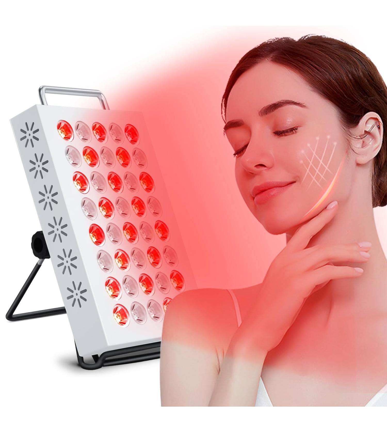 Red Light Lamp Panel 40 LEDs Red Light Near Infrared Light with Timer Adjustable Angle & Brightness Red Lamp at Home/Office - Buy Online on GoSupps.com