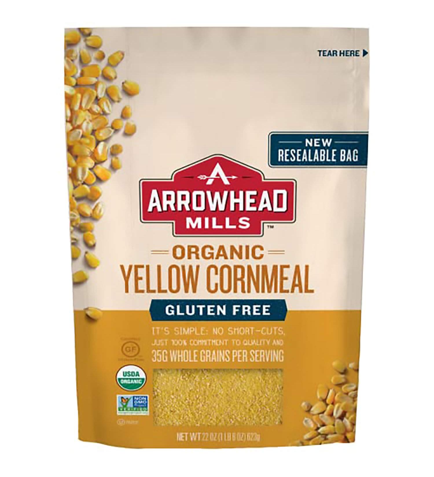 Arrowhead Mills Organic Yellow Corn Meal 22 oz - Pack of 6 | Buy Online - Buy Online on GoSupps.com