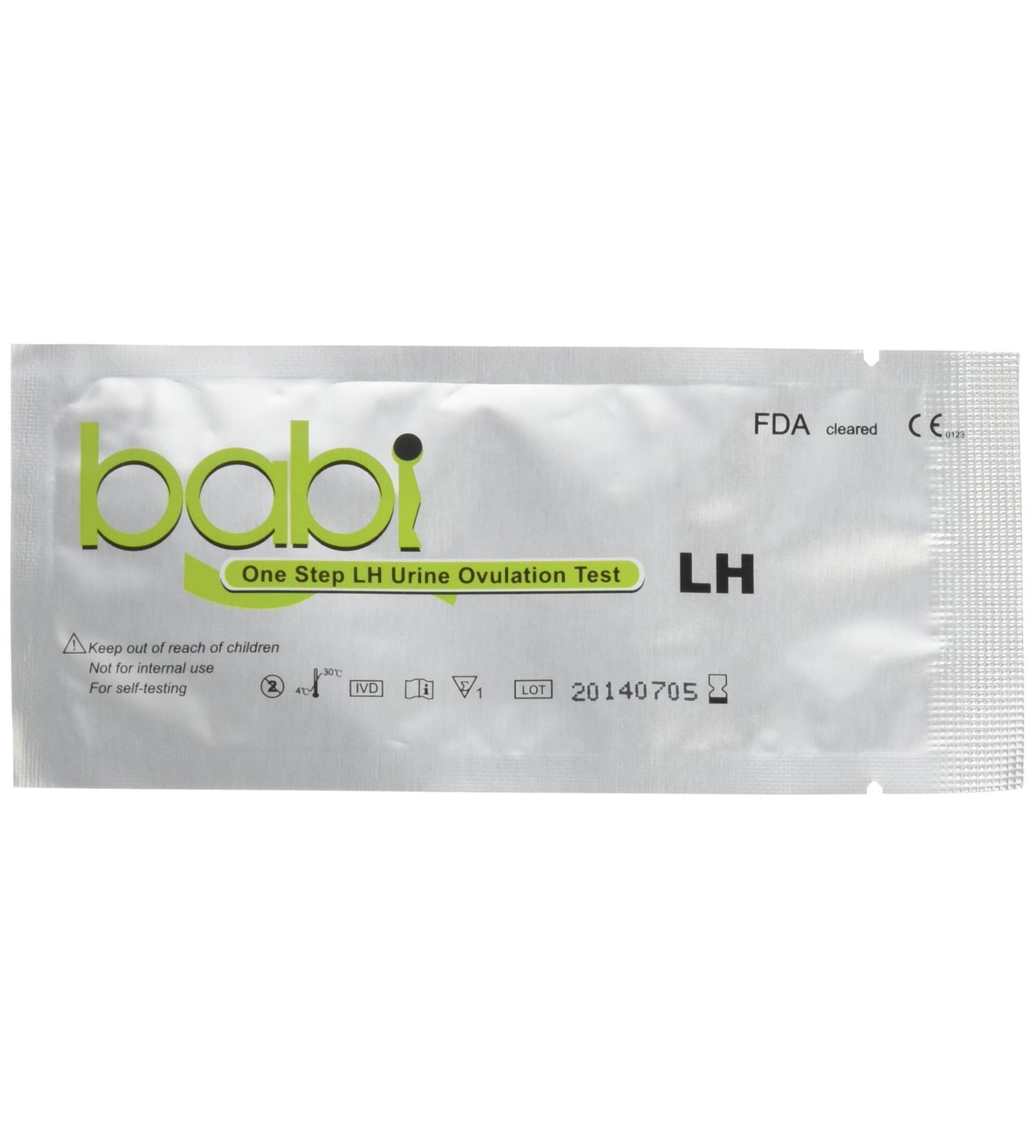 Babi One Step Ovulation LH Test Strips 50-Count - Easy and Accurate Ovulation Tracking - Buy Online on GoSupps.com