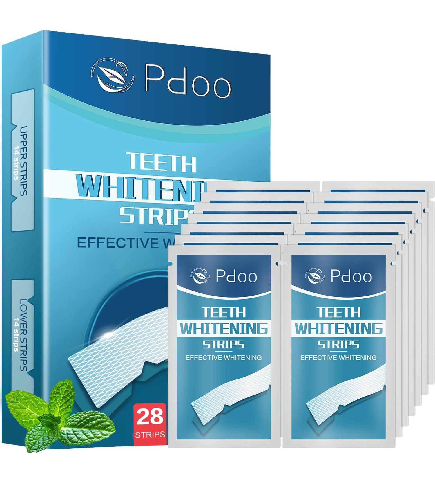 Bande Blanchiment Dentaire 28 Bandes - Blanchiment Dentaire sans Peroxyde - sans Sensibilit la Douleur - Whitening Strips Efficace limine Taches Caf /Th /Vin R sultats Visibles Rapidement Sans saveur 1 unit (Lot de 28) - Buy Online on GoSupps.com